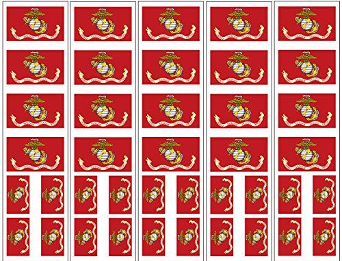 40 Tattoos: US Marines Flag, Military Party Favors