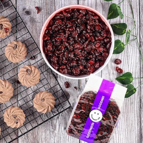 التوت البري المجفف من الولايات المتحدة الأمريكية 1 كجم من جودنيس الإمارات | توت طبيعي حلو وحامض | غني بمضادات الأكسدة والألياف | وجبة خفيفة صحية ومكون للخبز | فواكه مجففة فاخرة