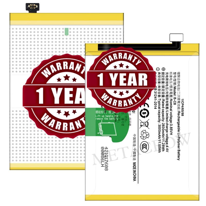 Image of Original B-C8 Battery Compatible for Vivo Y69 (1714) - (3000mAh) - 1 Year Warranty JK1