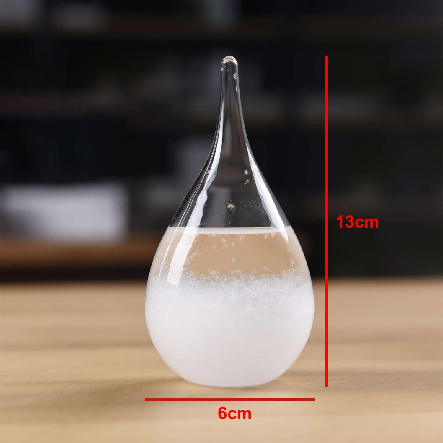 Storm Glass A Forma Di Goccia D'acqua - Barometro Decorativo Per Previsioni Meteo, Regalo Creativo Per Casa E Ufficio