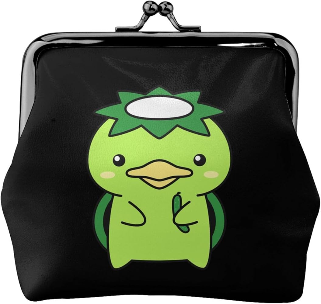 Amazon | おもしろ 河童 かっぱ 小銭入れ がま口財布 レザー 可愛い