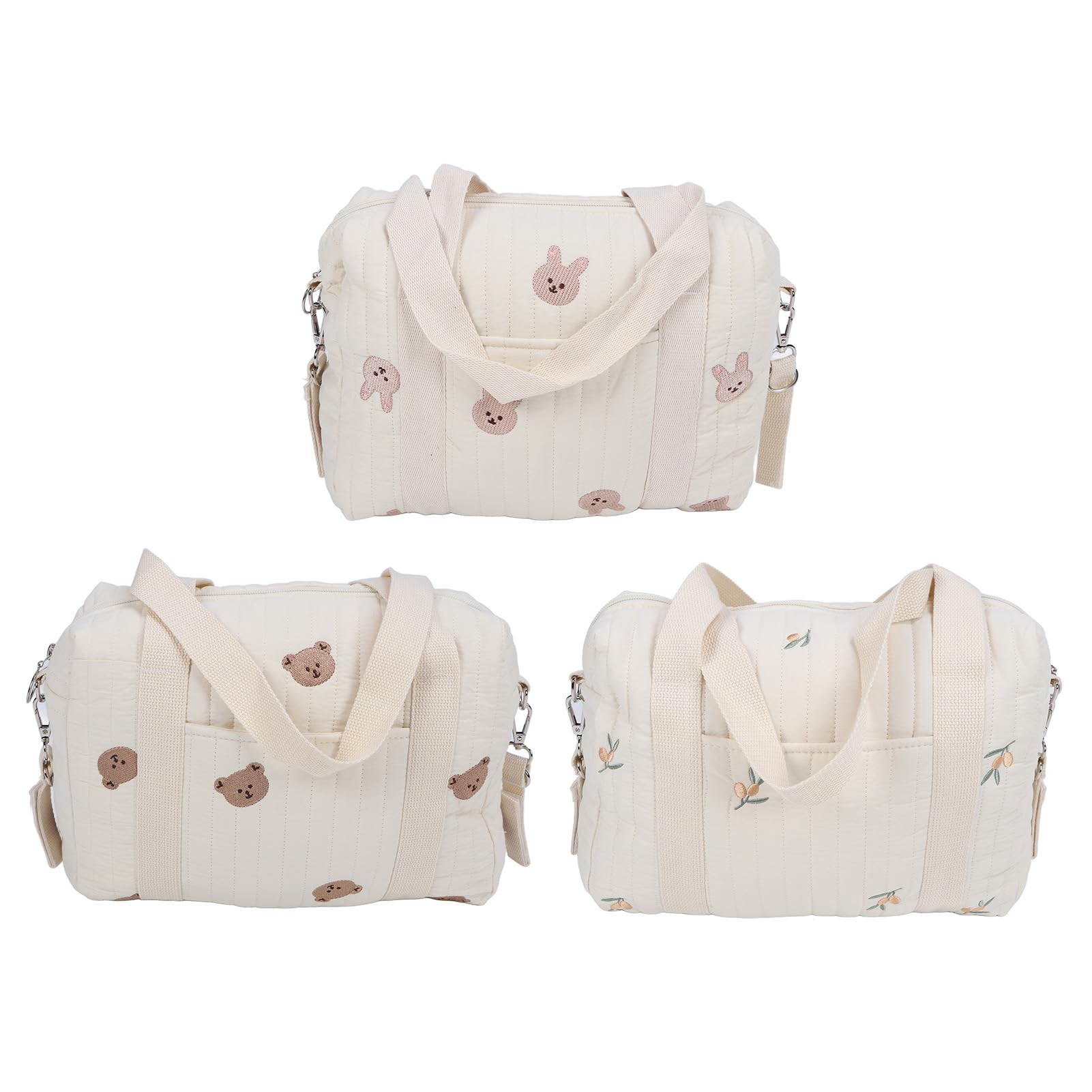 Borsa Portaoggetti per Passeggino Borsa da Viaggio Organizer per Passeggini per Carrozzina di Grande capacità con 2 Cinghie per Passeggino per Il Cambiamentodel Pannolino(Coniglietto)