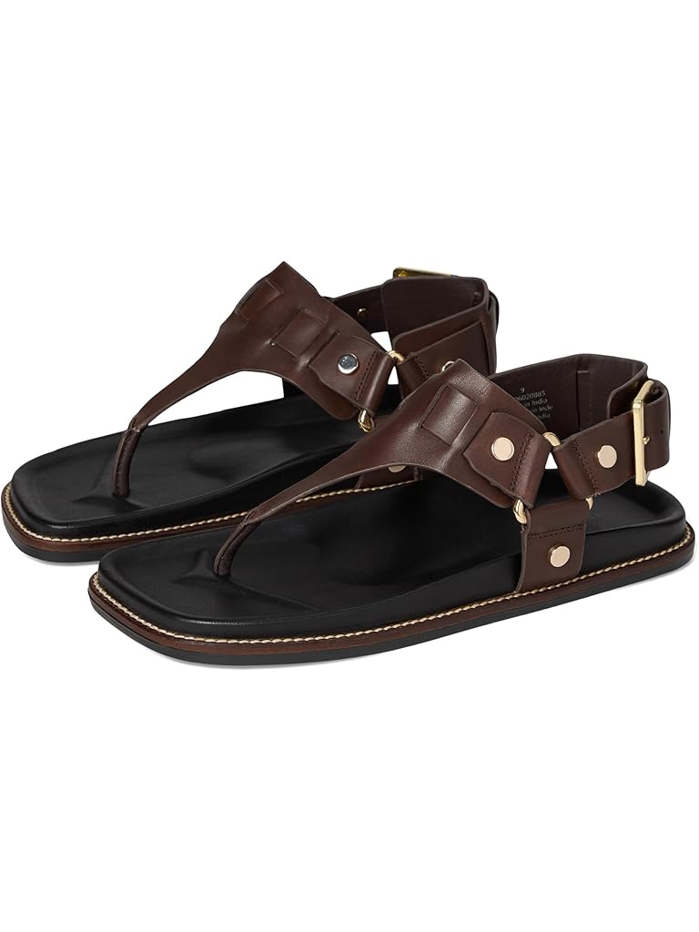 Brown Free People Suri Square Toe Sandals