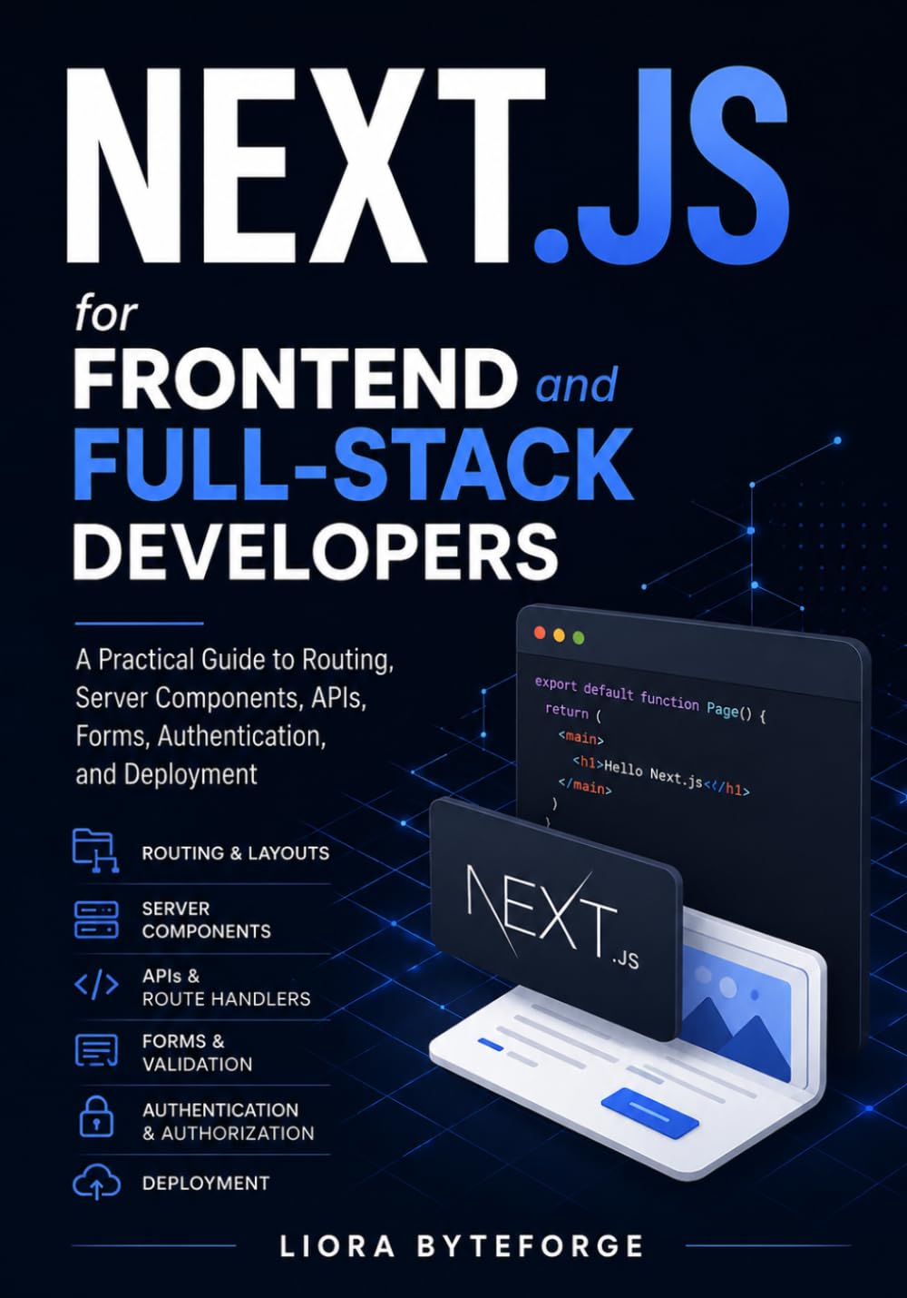 Next.js for Frontend and Full-Stack Developers: A Practical Guide to Routing, Server Components, APIs, Forms, Authentication, and Deployment