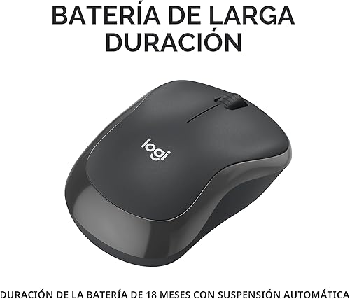 Miniatura 4 de Logitech M240 - Ratón Bluetooth silencioso, inalámbrico, compacto, portátil, seguimiento suave, batería de 18 meses, para Windows, macOS, ChromeOS