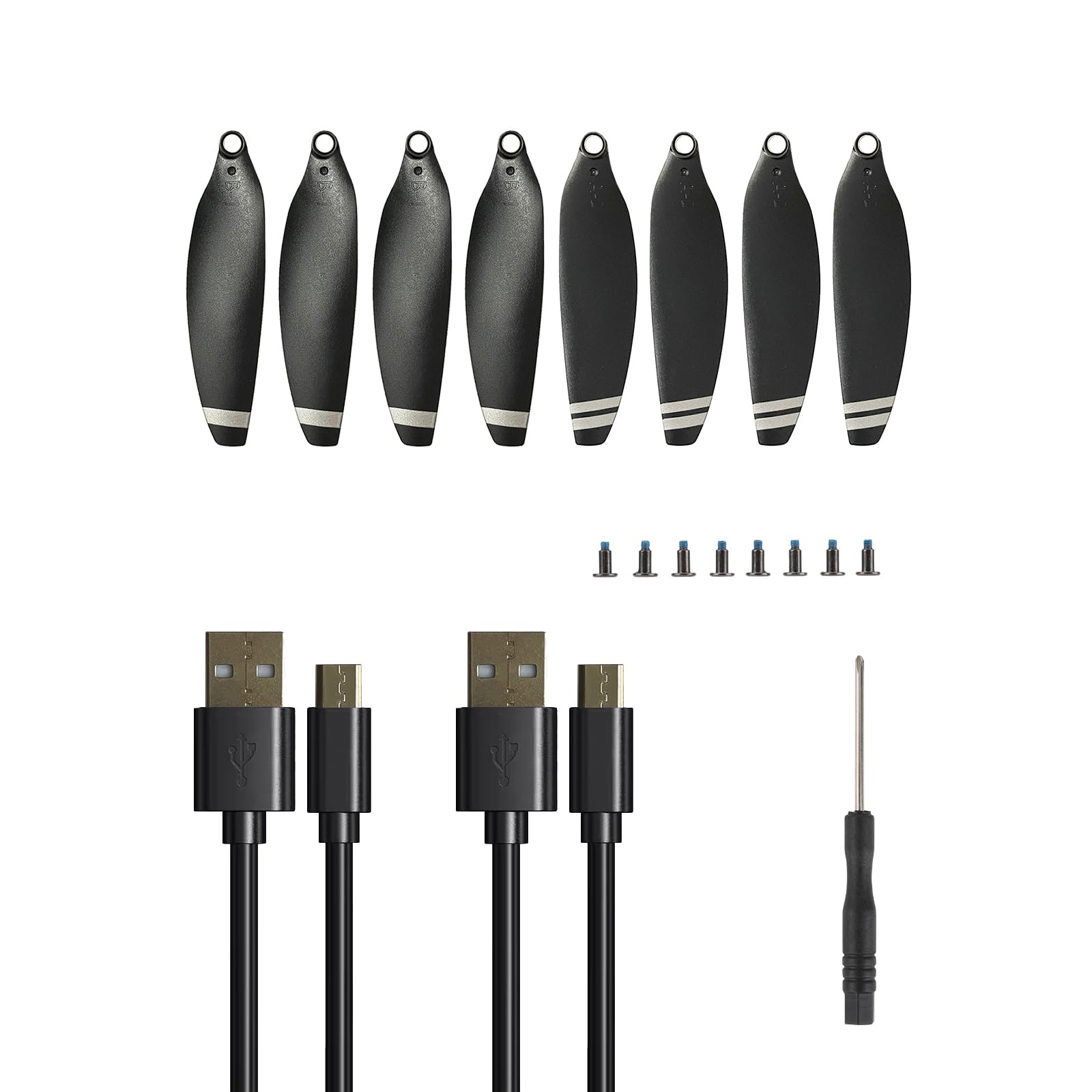 CHUBORY X10 PRO drone with replacement propellers and tools