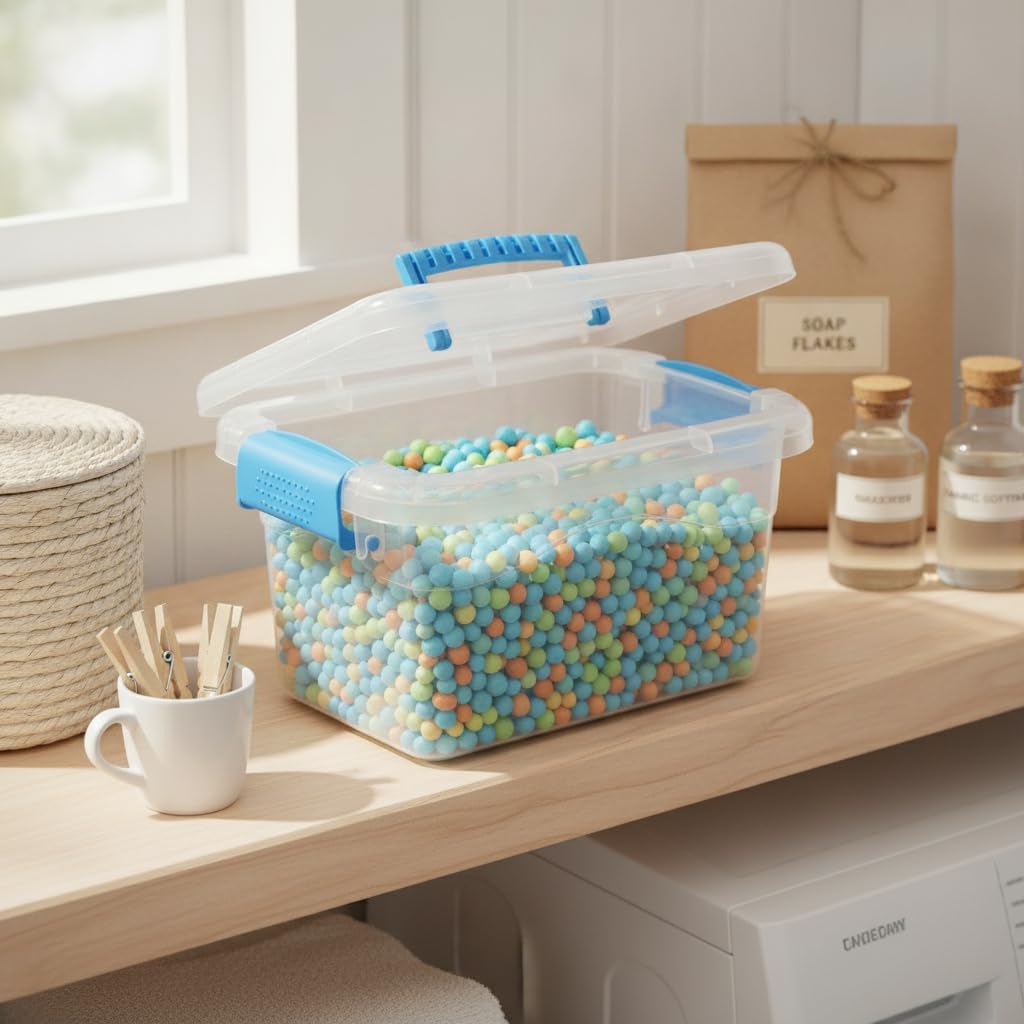 Foldable Storage Box, Flip Lid, Pink, 29x19x18cm