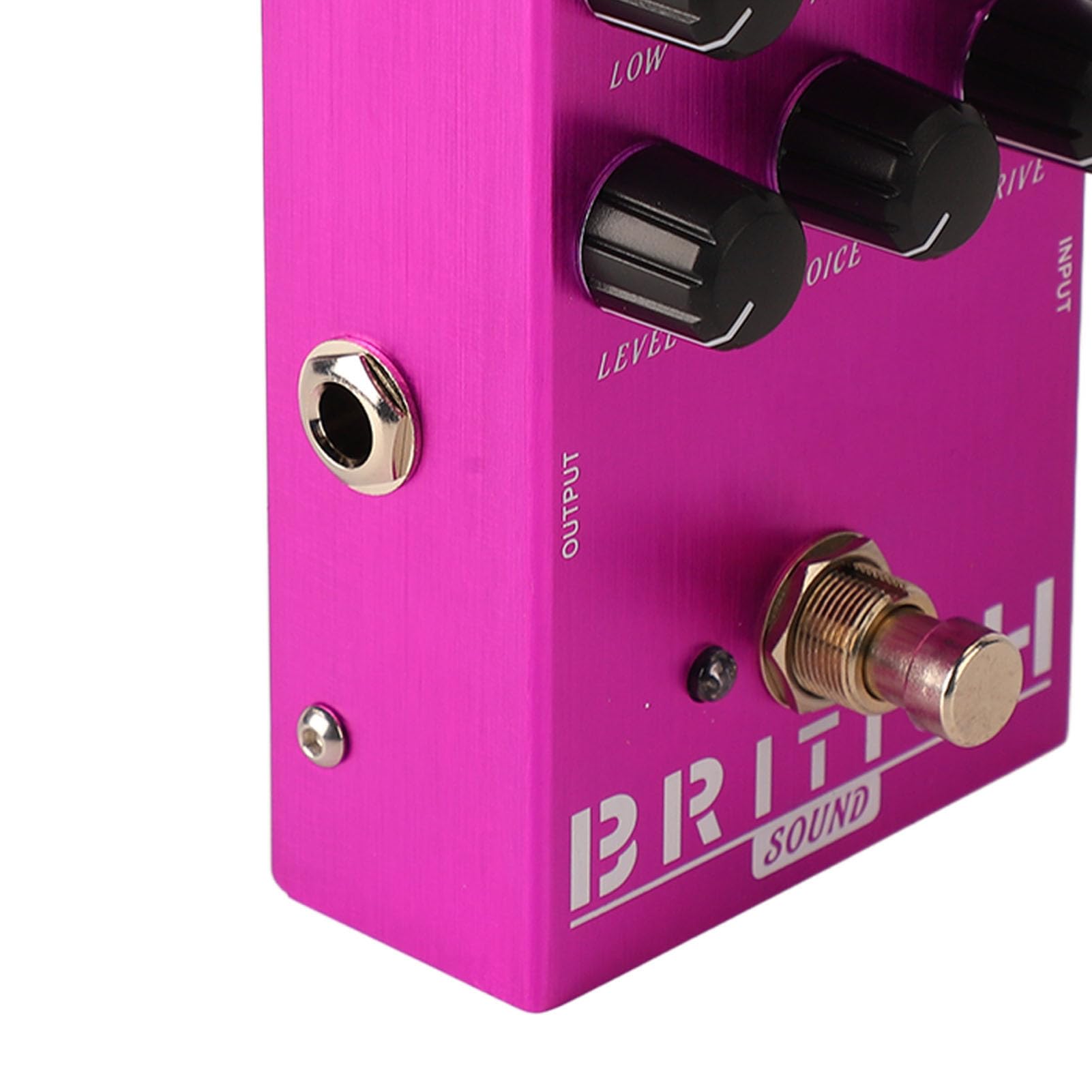 Vintage pedał efektów do gitary elektrycznej wbudowany tuner zniekształcenia Overdrive kompaktowa konstrukcja ze stopu aluminium (AN 31 Purple)