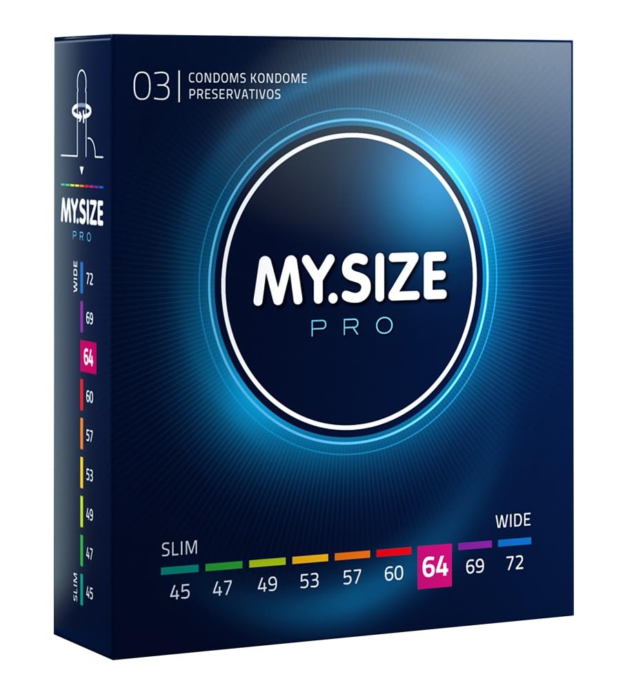 My Size PRO Condom 6, 64 mm, XL, 3 Condoms - Perfect fit and a Suitable for Everybody