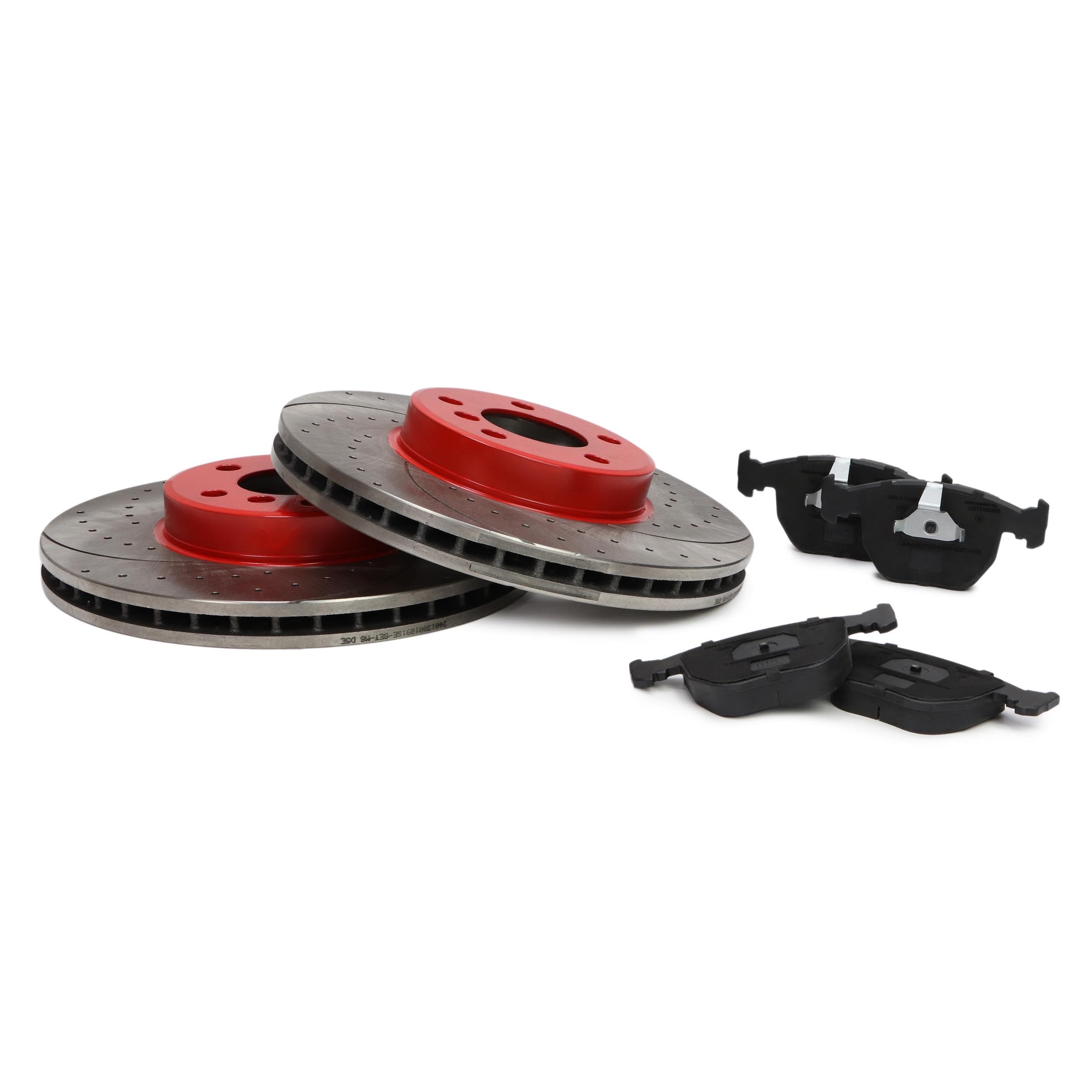 Kit de Discos de Freno y Pastillas - Discos de Freno Eje delantero 332 ventilado - Pastillas de Freno Compatible con BMW X3 E83 con chapa antichirrido