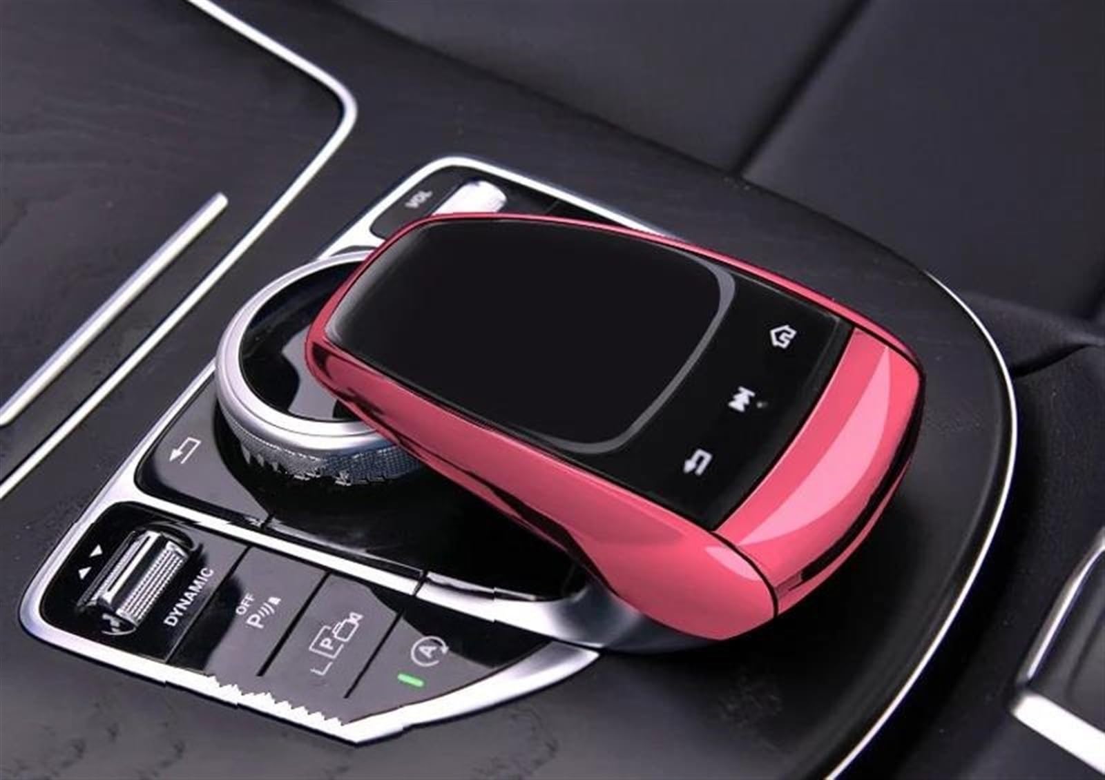 Qibbei Pink Car Center Control Mouse Knob Protector Film Cover Sticker For Benz C E G Gls Class W205 W213 Glc X253 Stickers(Pink)