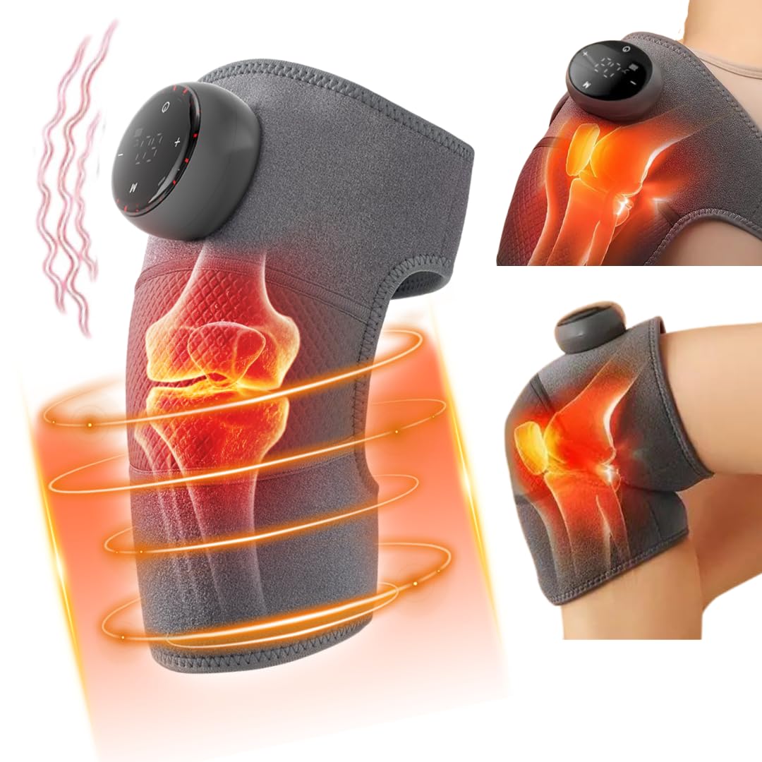 PREMIUMLI Electric Knee Massager for Joint Pain Relief | Cordless Massage Therapy Machine with 3 Heating Mode for Arthritis,Knee,Elbow,Joints for Men/Women (Single Piece) (B0D7PM8C3P) Amazon Price History, Amazon Price Tracker