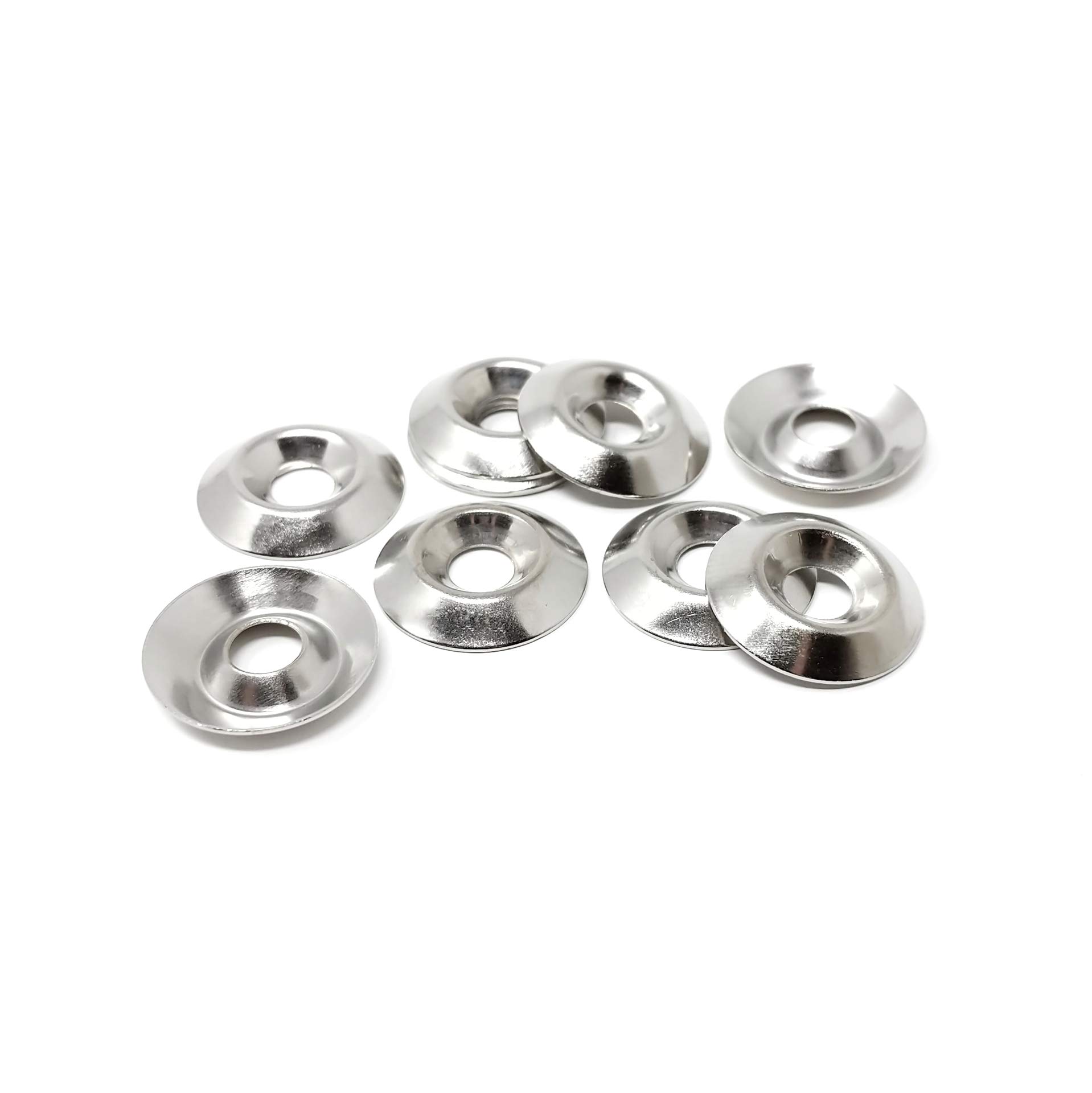 Keay Vital Parts M5 Rosette Washers For Screws (Pack Of 25) - Made In Germany (Hole Size: 5.5Mm, Outside Diameter: 18Mm - See 2Nd Image Before Ordering This Size)