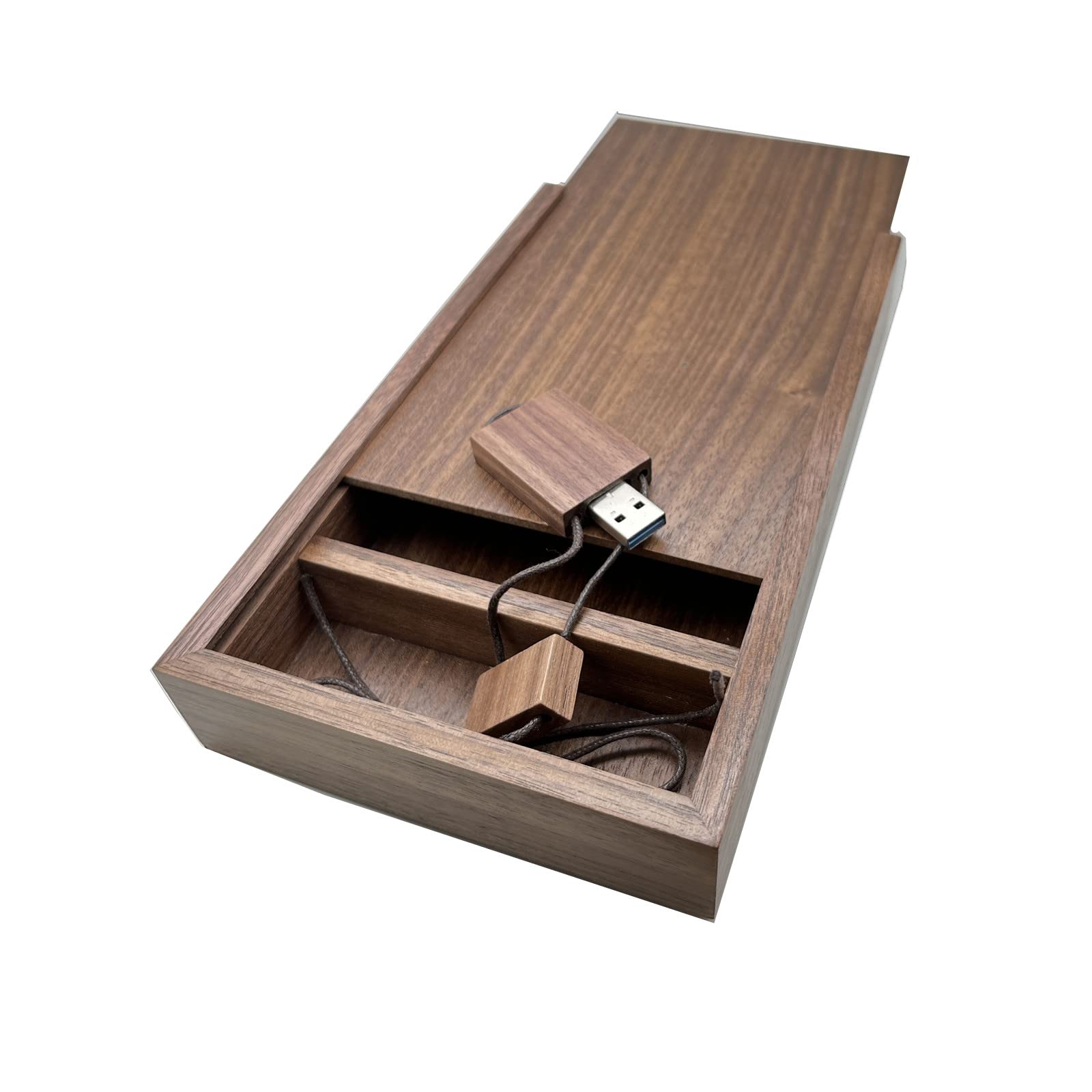 Chiavetta USB 3.0 ad alta velocità con Album Fotografico Personalizzato Scatola di legno Pendrive Memory Stick Regali Fotografici Archiviazione Esterna per Video, Foto (256GB)