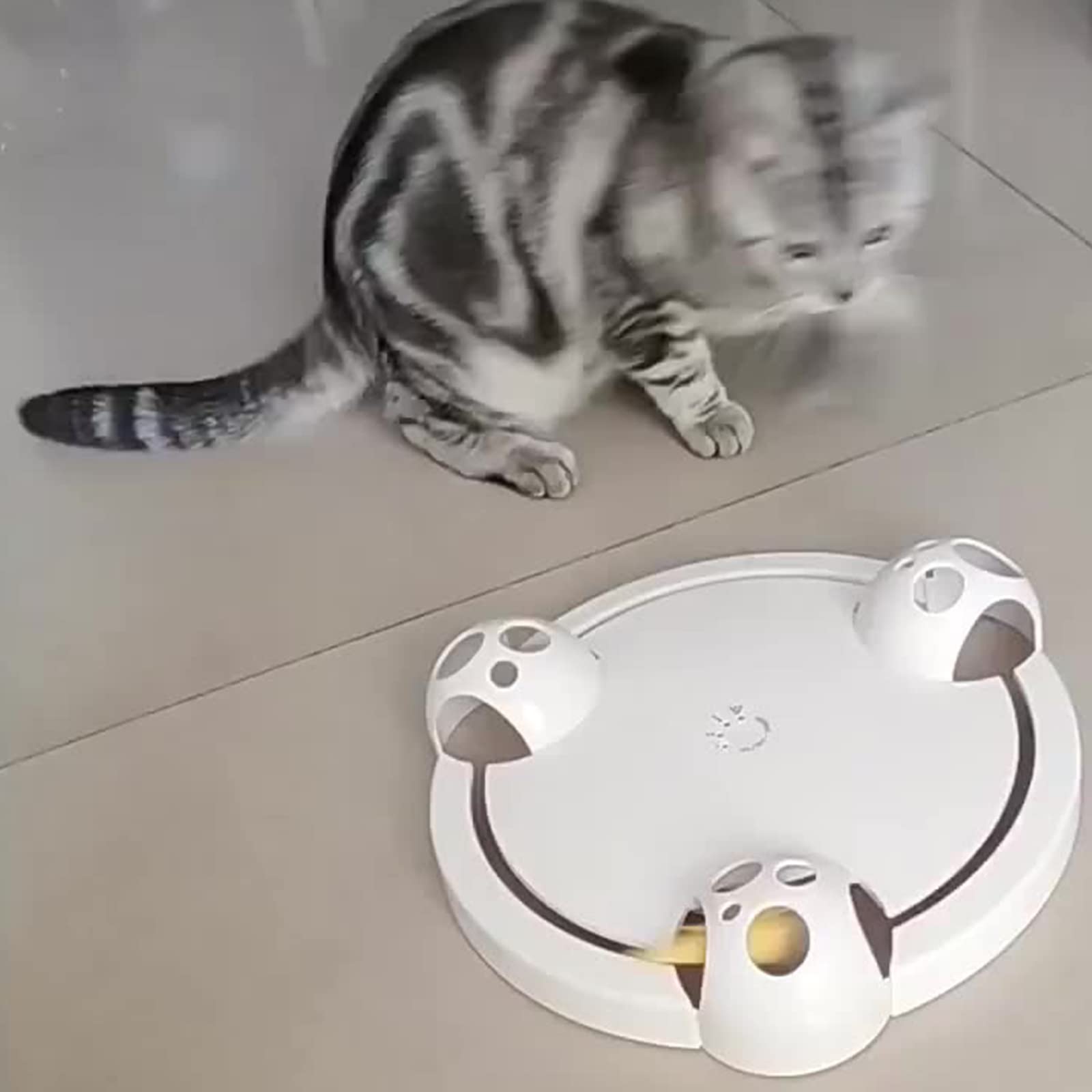 Juguete electrónico para gatos divertido juguete automático de ejercicio batería gatito ratón juguete eléctrico teaser