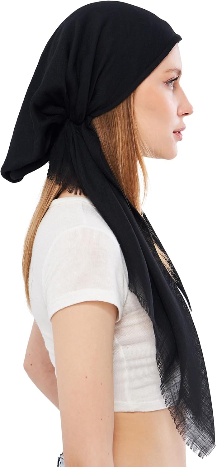 dscarf Headwear Pre Tied Head Scarves for Women Featuring | Soft Chemo Head Wear Headcover Ready Headwear - Image 4