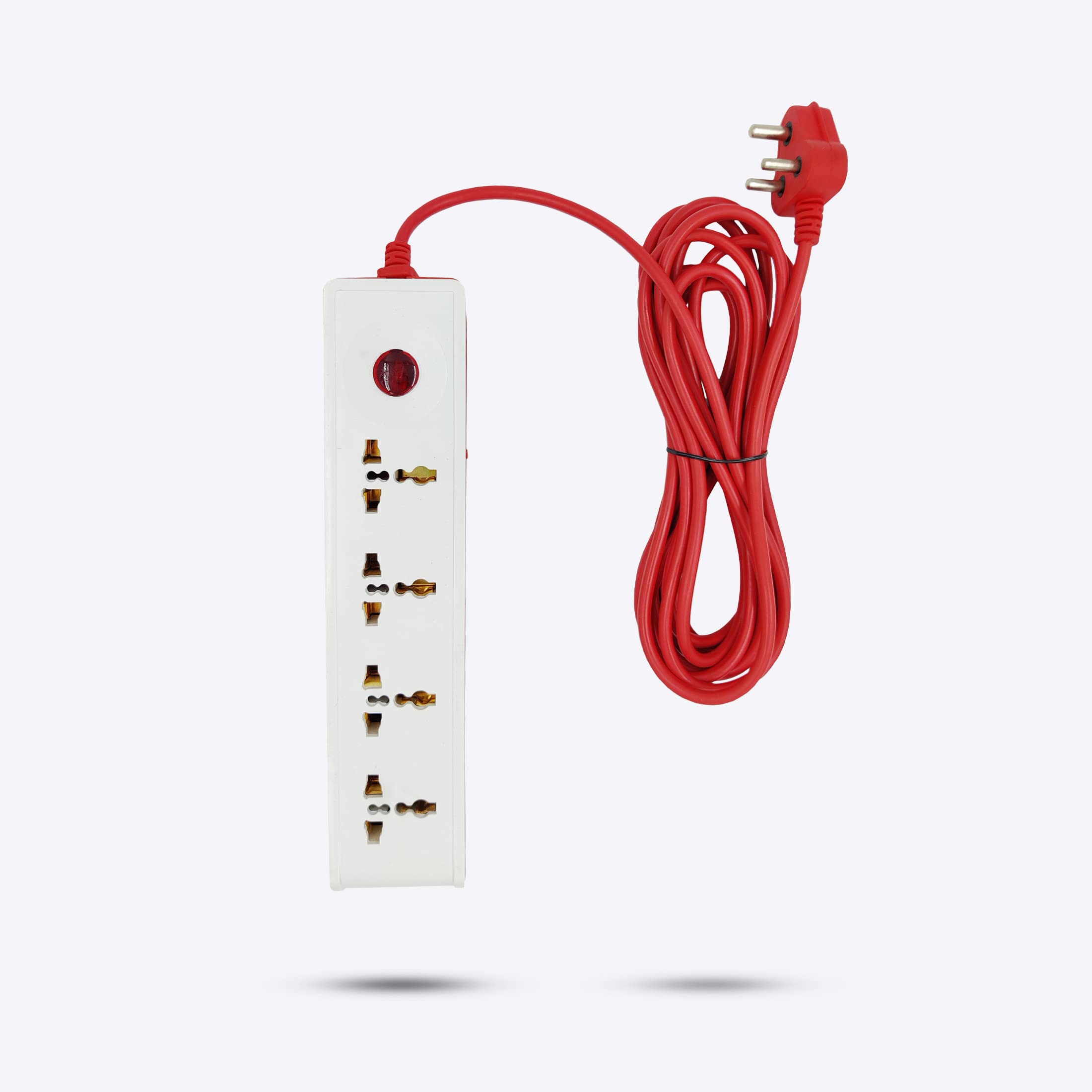 Hillgrove 4 Universal Socket and 1 Switch Power Extension Board with 5 Meter Long Cable Surge Protector for Home/Computer/Fridge 4 Socket Extension Boards (White, Red) (B09GPC9MF1) Amazon Price History, Amazon Price Tracker