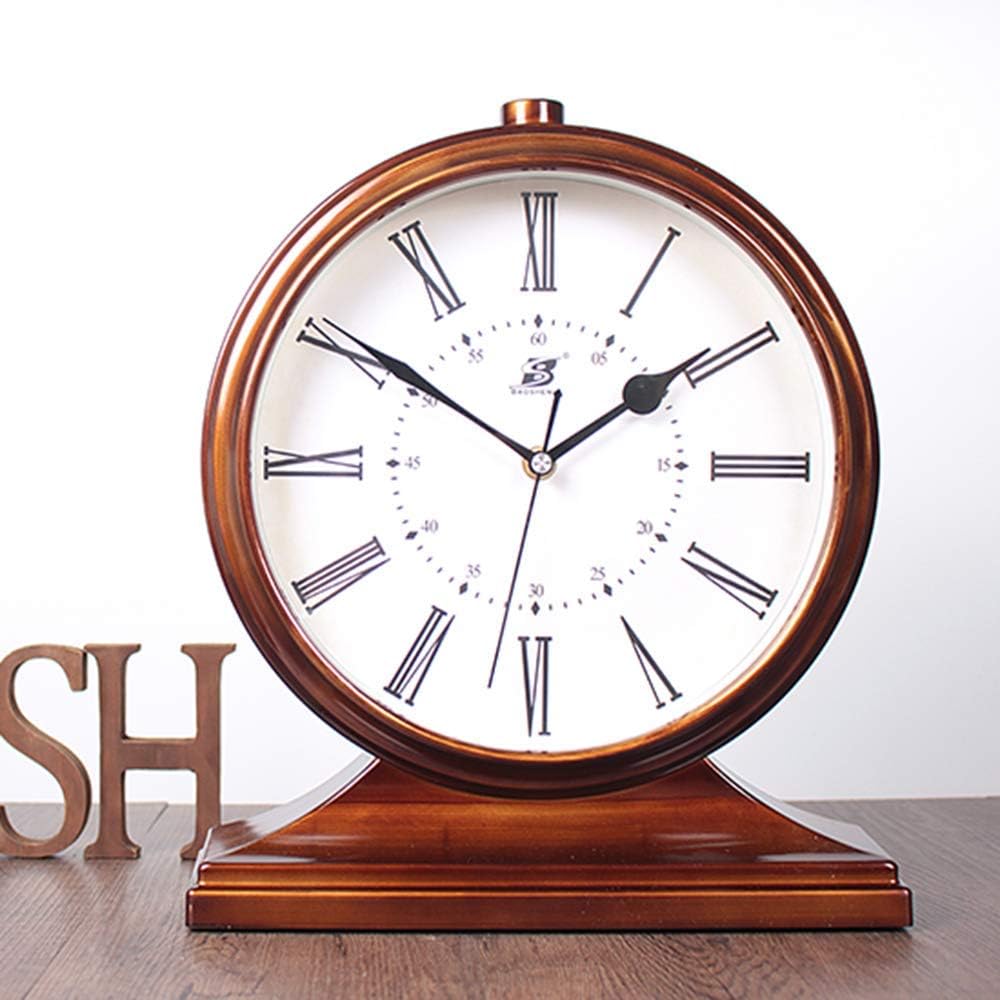 Table Clock Mantle Desk Clock,Mute,Desk Decoration Clock Living Room Mantel Clock Office