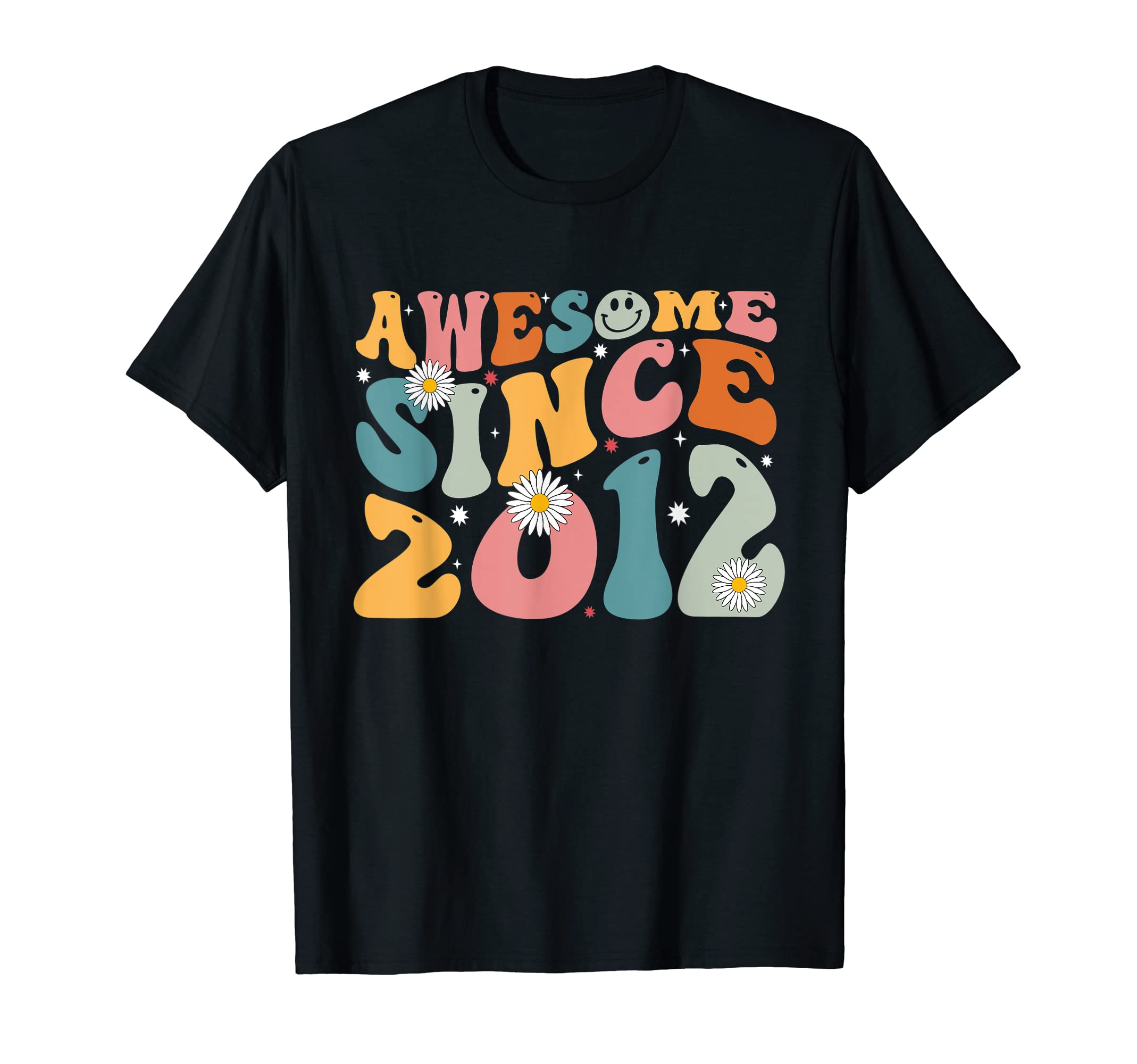 13 Year Old Retro 13th Birthday Apparel Co.Awesome Since 2012 13th Birthday Retro Gifts Born In 2012 T-ShirtOEKO-TEX STANDARD 100