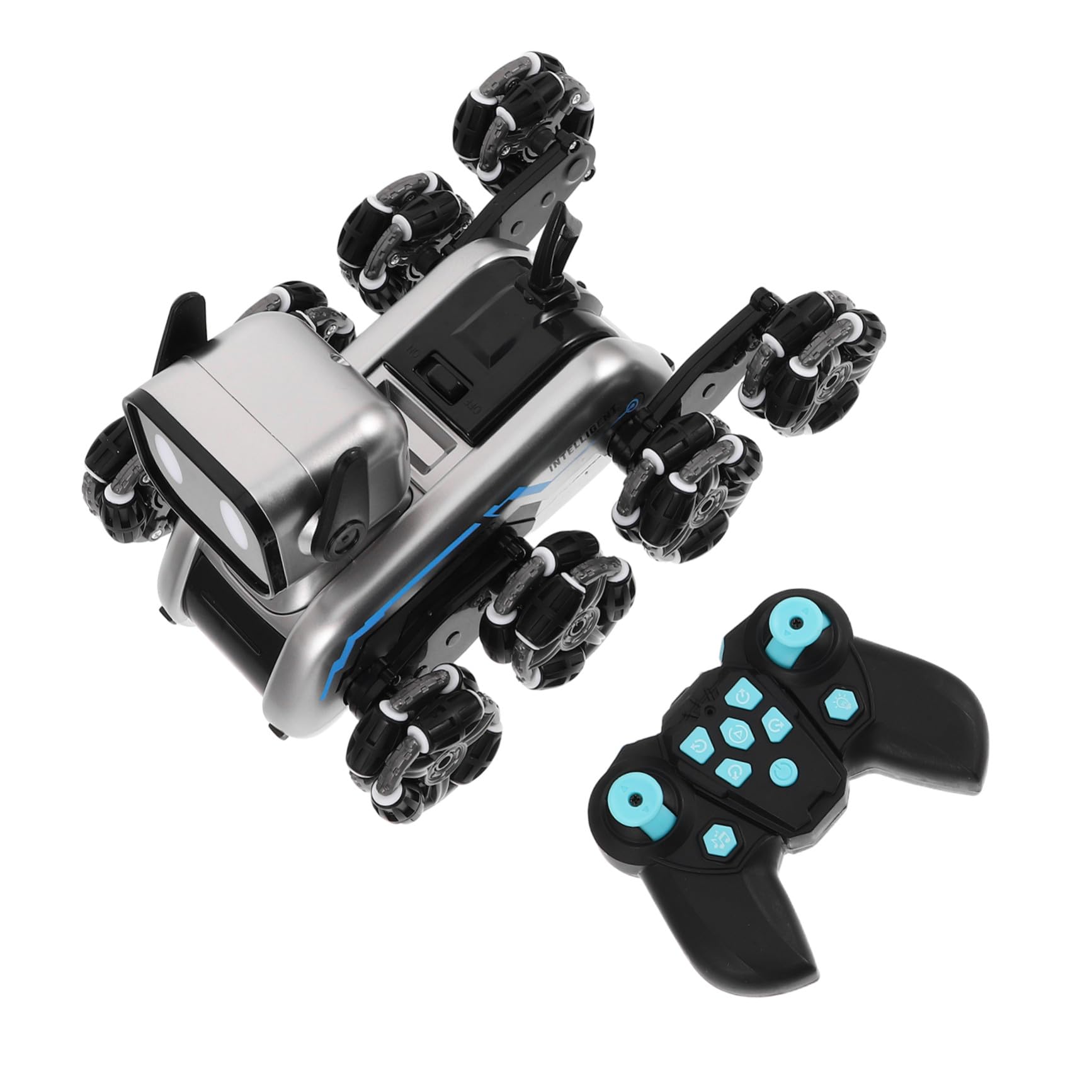 HEMOTON Chien Robot Interactif Télécommandé pour Garçon Fille Jouet Éducatif Programmable avec Mouvements Et Sons Amusants