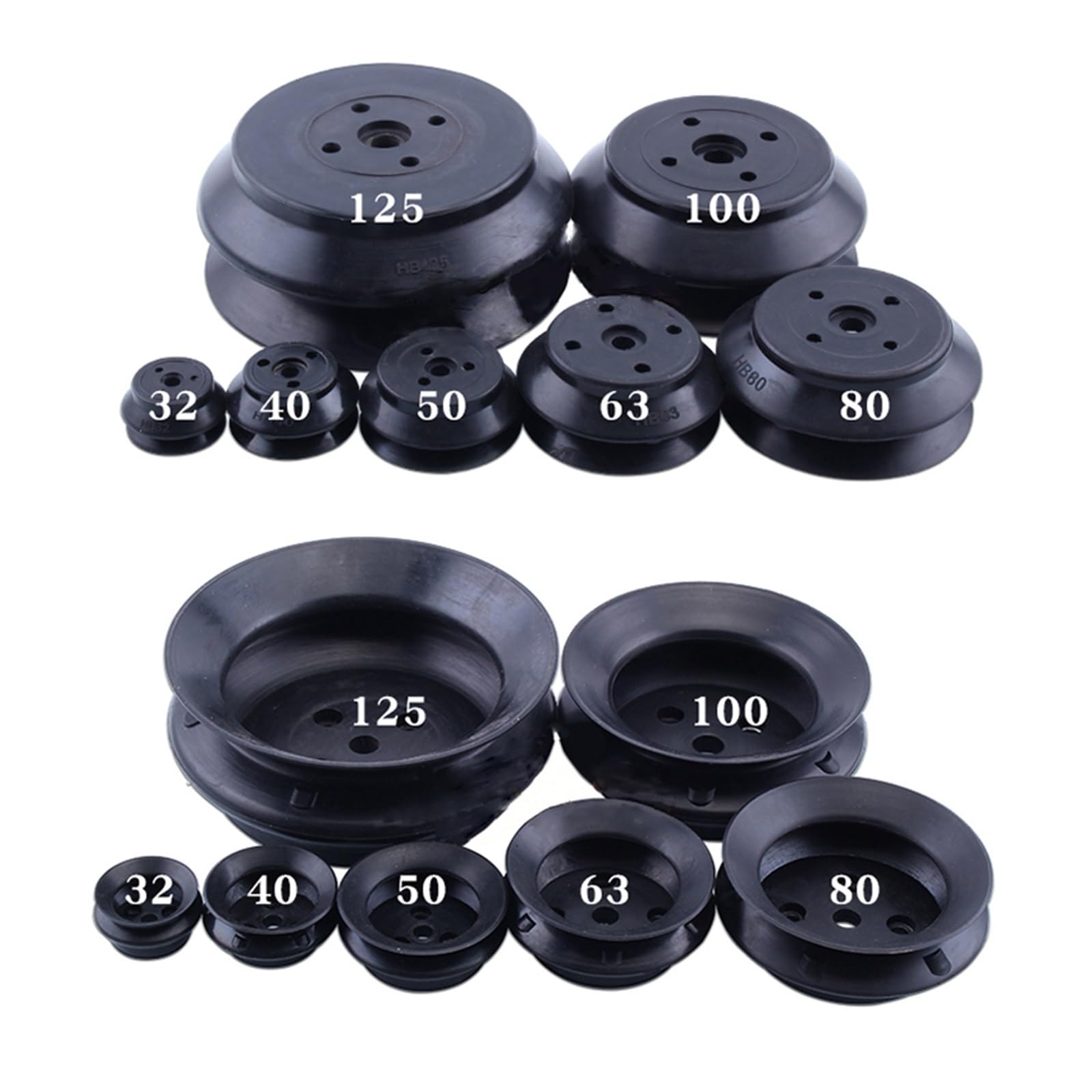 SMC ZP-HB Hochleistungs-Silikon-Vakuumsauger 32–125 mm, 2er-Pack