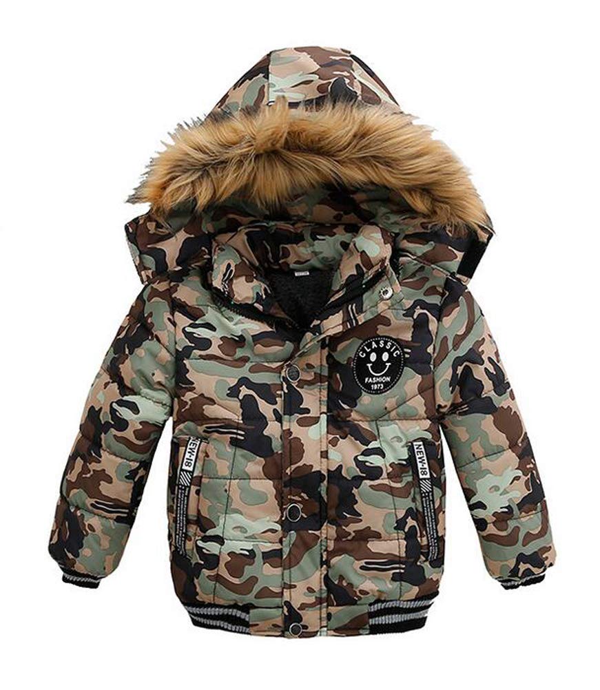 Abrigo de invierno para niño, chaqueta de plumón con capucha, para niño, niño, niño, con capucha, deportivo, para bebé, esquí, cálido, acolchado, invierno, chaqueta de 1 a 7 años