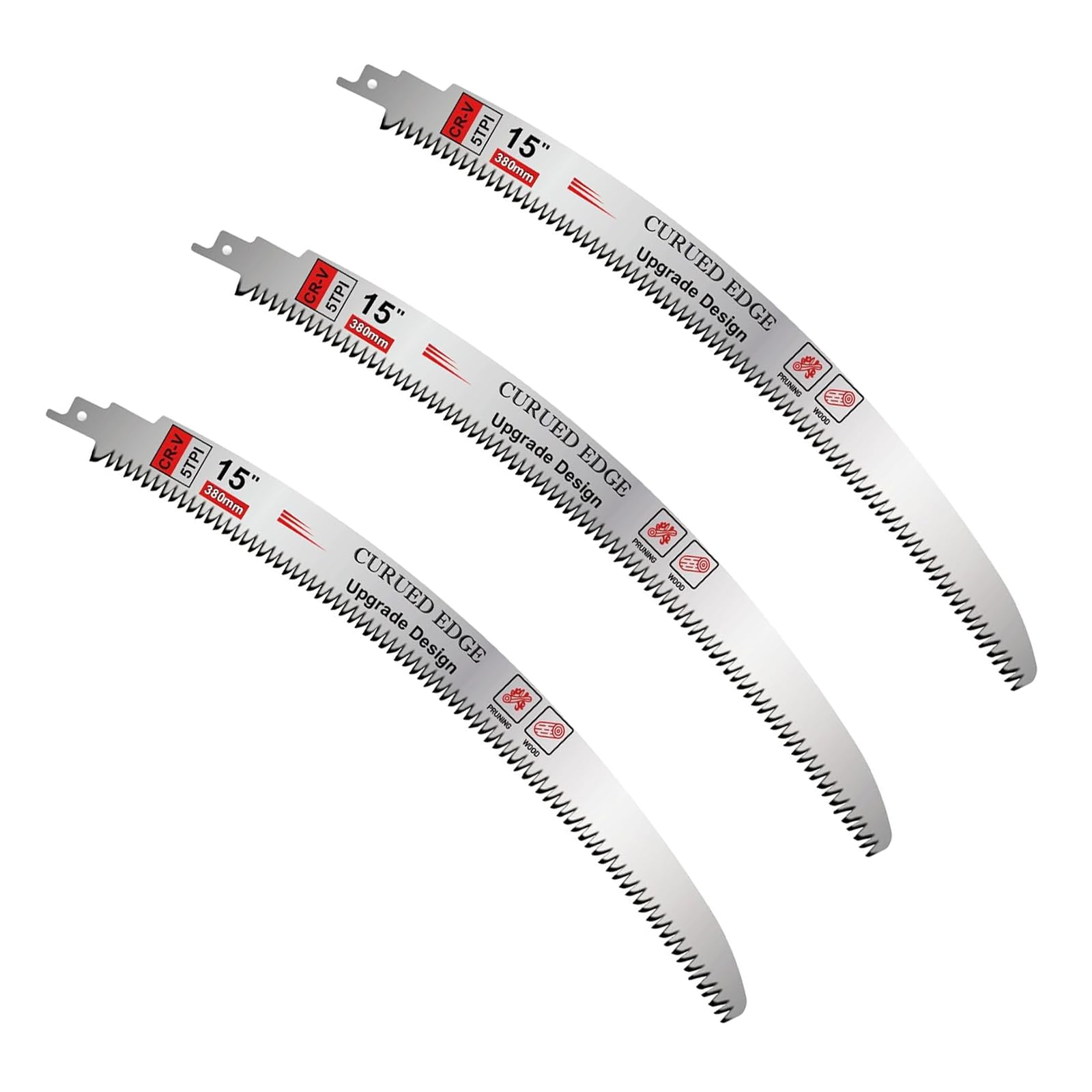 3 Pieces 380 mm Japanese Teeth Reciprocating Saw Blade, Reciprocating Saw