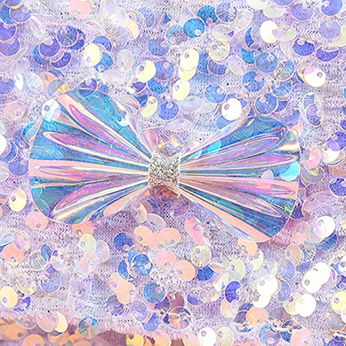 Image of Todder Sequin Handbag Purse Girls Glitter Bow Wallet Crossbldy Bag | Small Sparkly Bag with Pearl Handle, Removable Crossbody Strap, Gift for Daughter Granddaughter Niece Little Girls