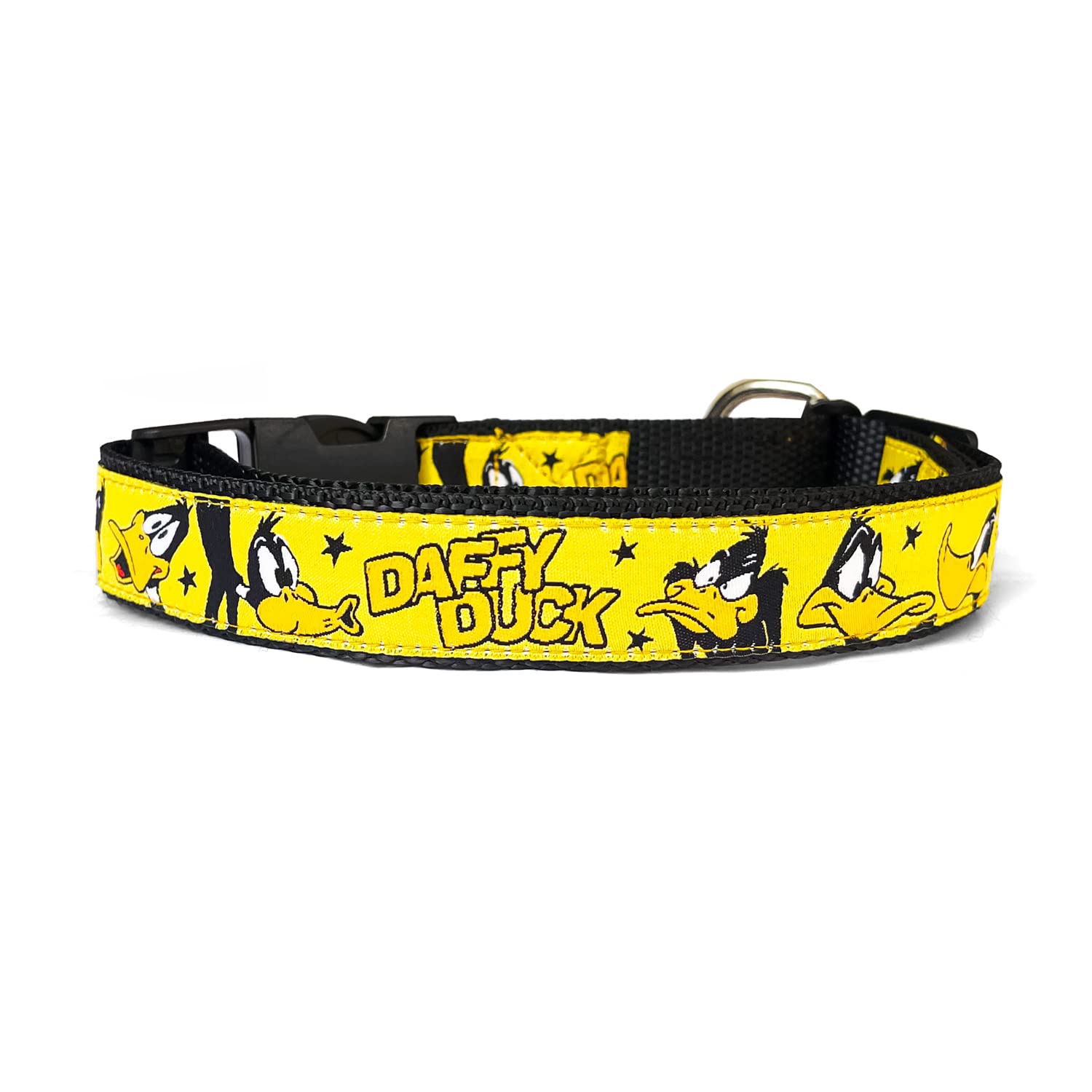 TDIT X Looney Tunes Collar Adjustable Washable and Durable Dog Collar (M-L, Daffy Duck Collar)