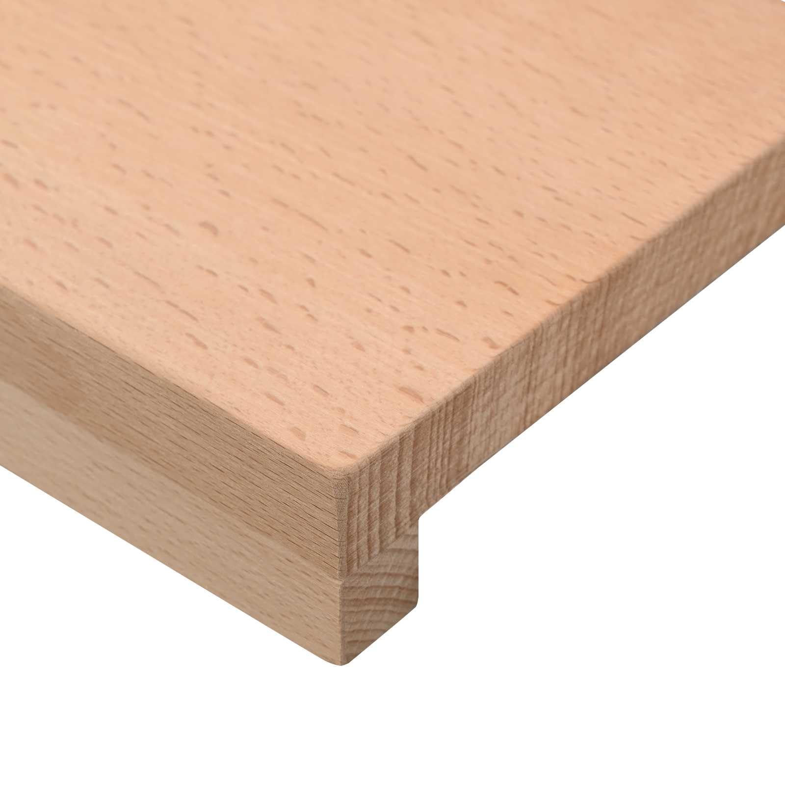 vidaXL Tappeti per scale 2 pz 110 x 25 x 2 cm Naturale