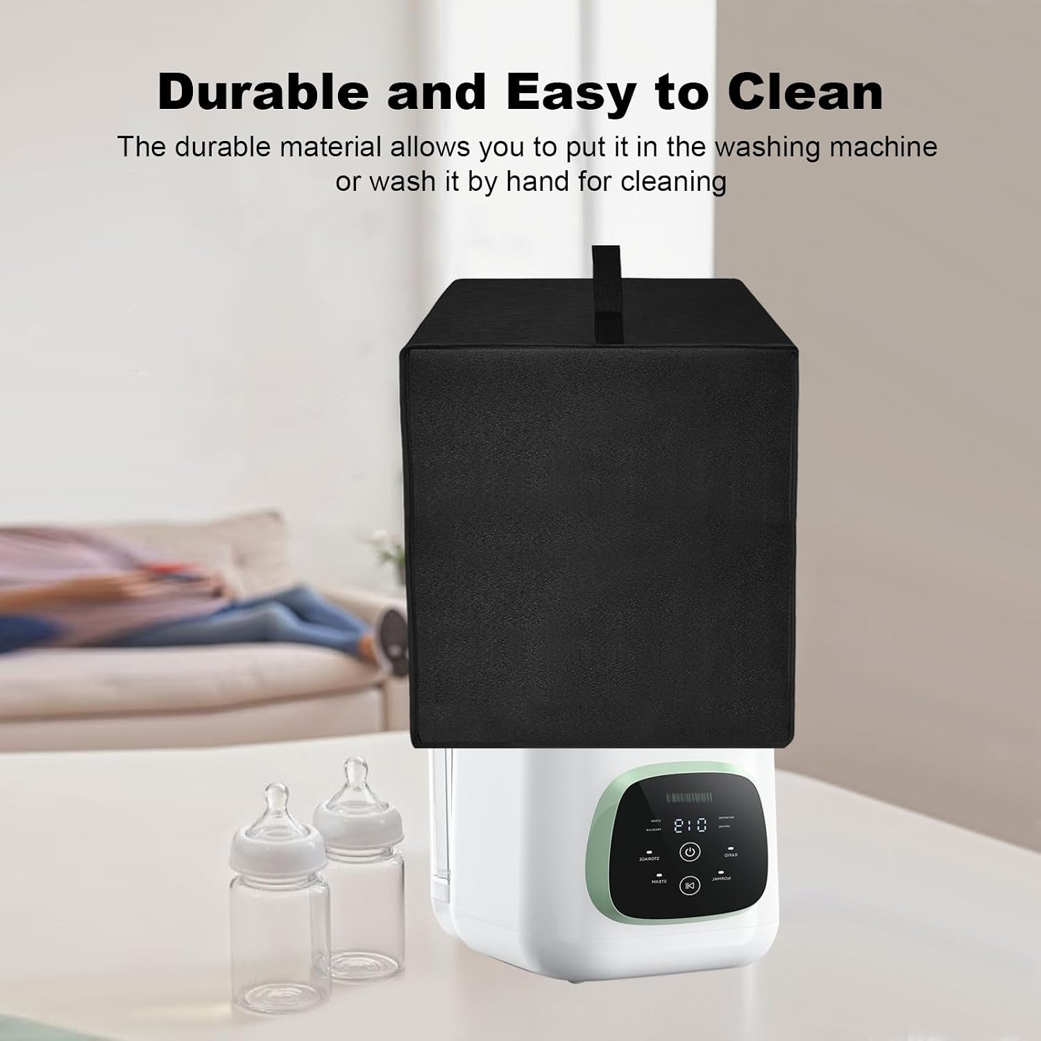 Bottles Sterilizer Dust Cover Baby Bottle Washer Lid Heavy-duty Dust-proof Nylon Protective Covers Case for Momcozy KleanPal Pro/for Grownsy EaseClean Bottle Washer, Sterilizer & Dryer Machine