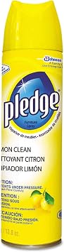 SC Johnson Pledge Furniture Polish Lemon, 13.8oz Aerosol, Pack of 1