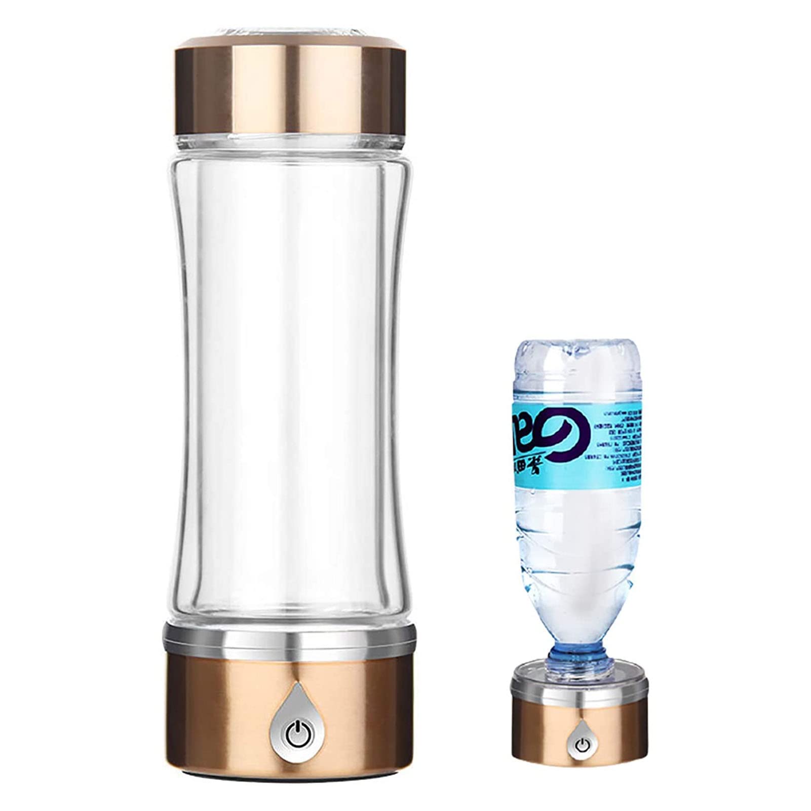 PAHION Botella De Agua Hidrogenada Máquina Fabricante Ionizador Generador De Agua Alcalina Hidrogenada con Membrana con Tecnología SPE A Produce hasta 1200-1500 PPB 420 Ml