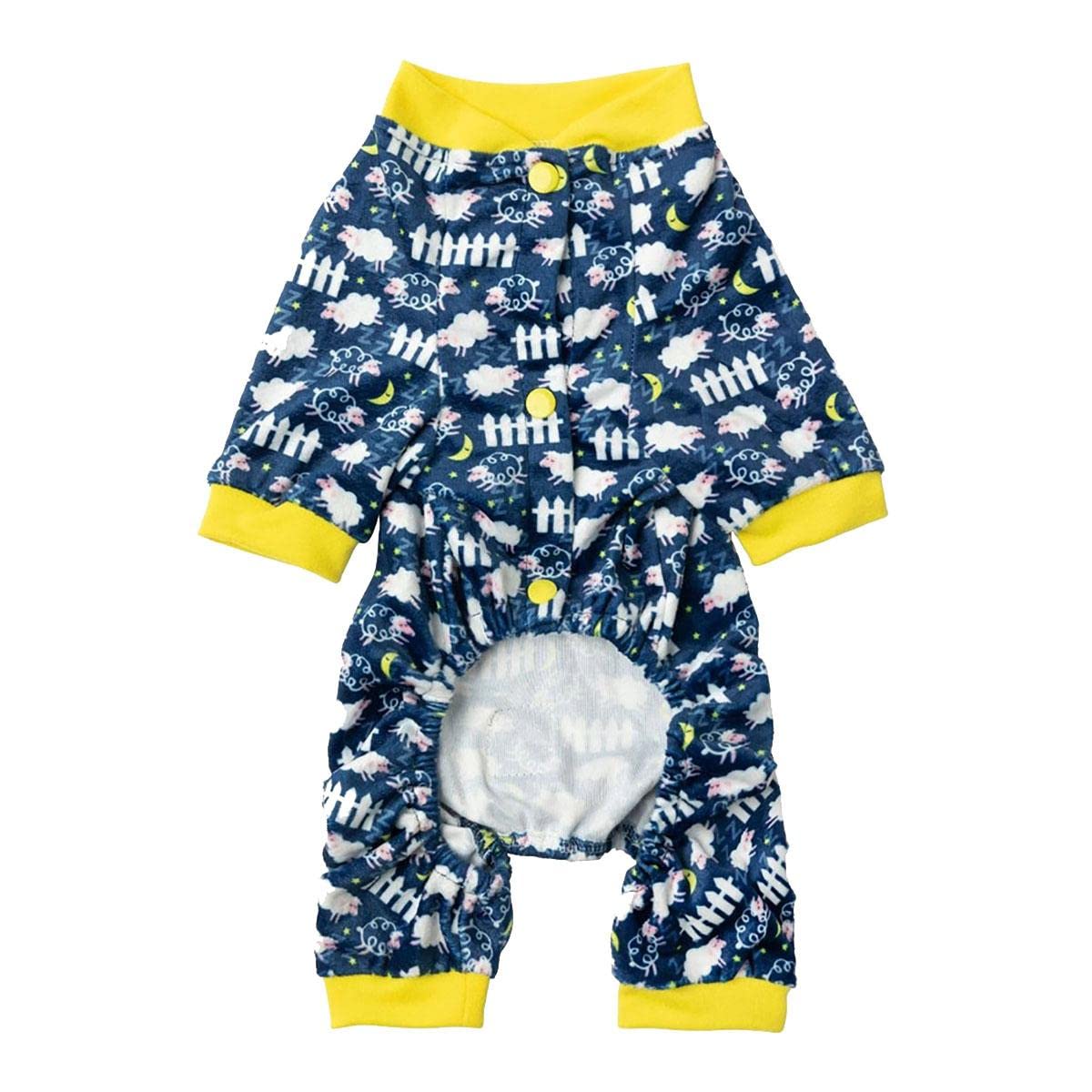 Fuzzyard Counting Sheep Navy Dog Pajamas (Size 5)
