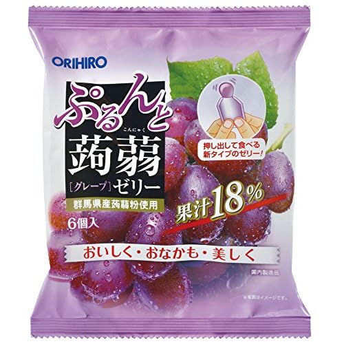 オリヒロ ぷるんと蒟蒻ゼリーパウチ グレープ