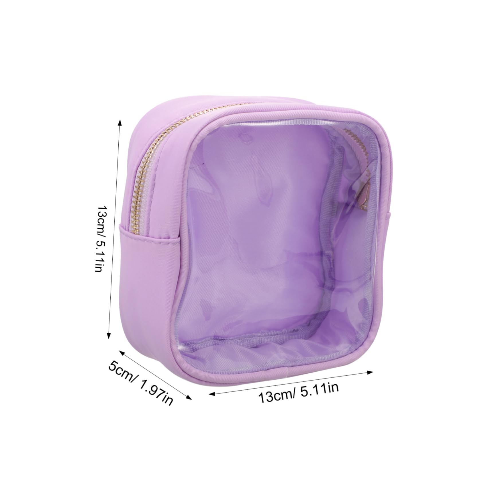5pezzi Borsa Cosmetica Trasparente Portatile Per Viaggi Organizer Makeup Con Chiusura Cerniera Ampio Spazio Per Toilette e Accessori Design Compatto e Funzionale Per Lipstick e