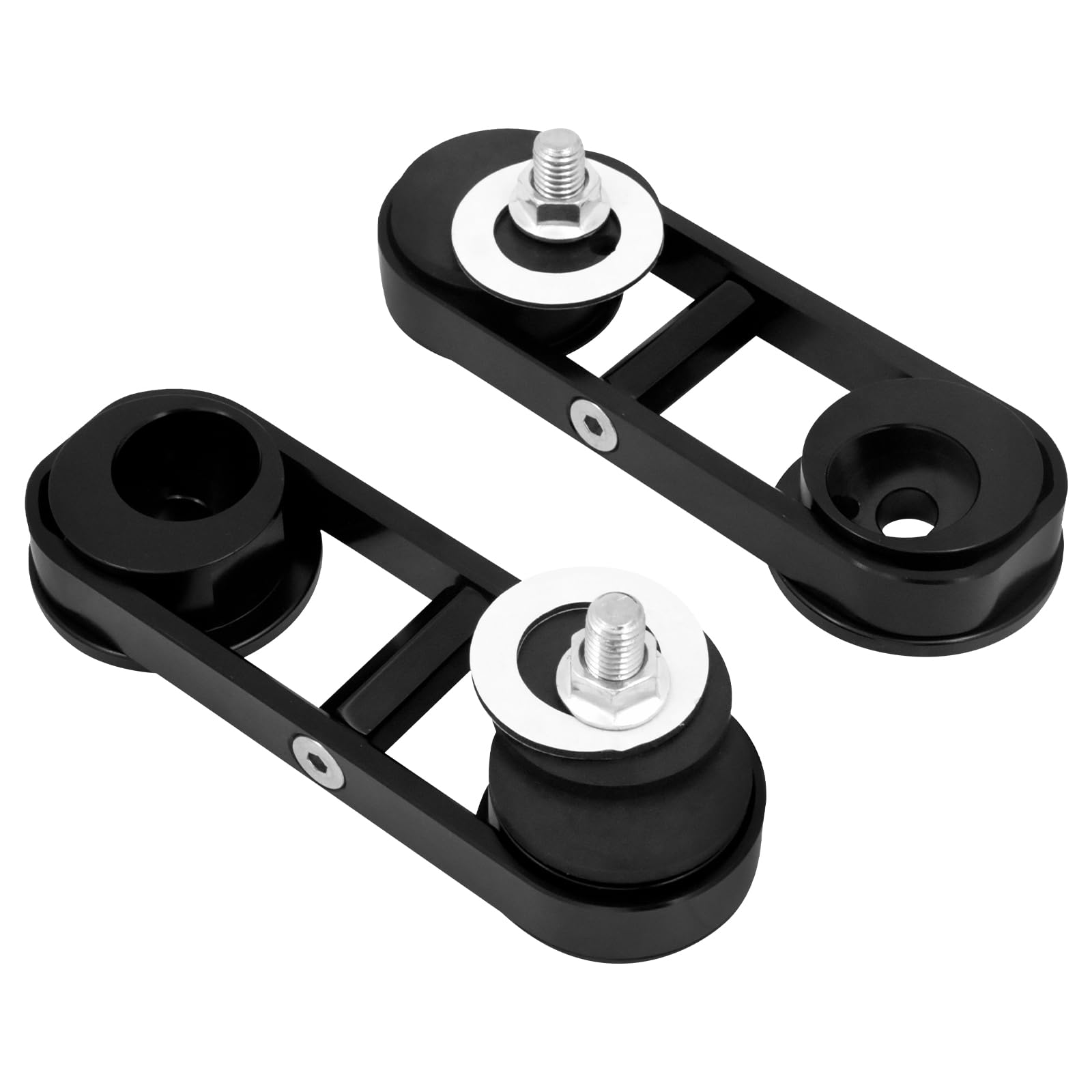 Motorrad 180 ° Einstellbare Drop Mirror Mount Spiegel Relocator Fit Für Harley Touring Street Glide FLHX 2014-2022 Schwarz 1PC