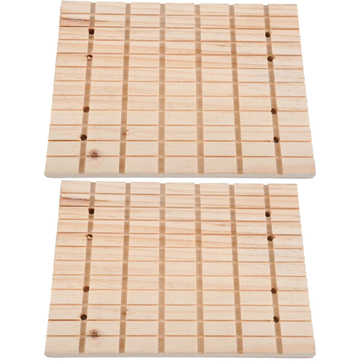Placas de madera para moler uñas de mascotas pequeñas PRETYZOOM en pack de 2 unidades para jaulas