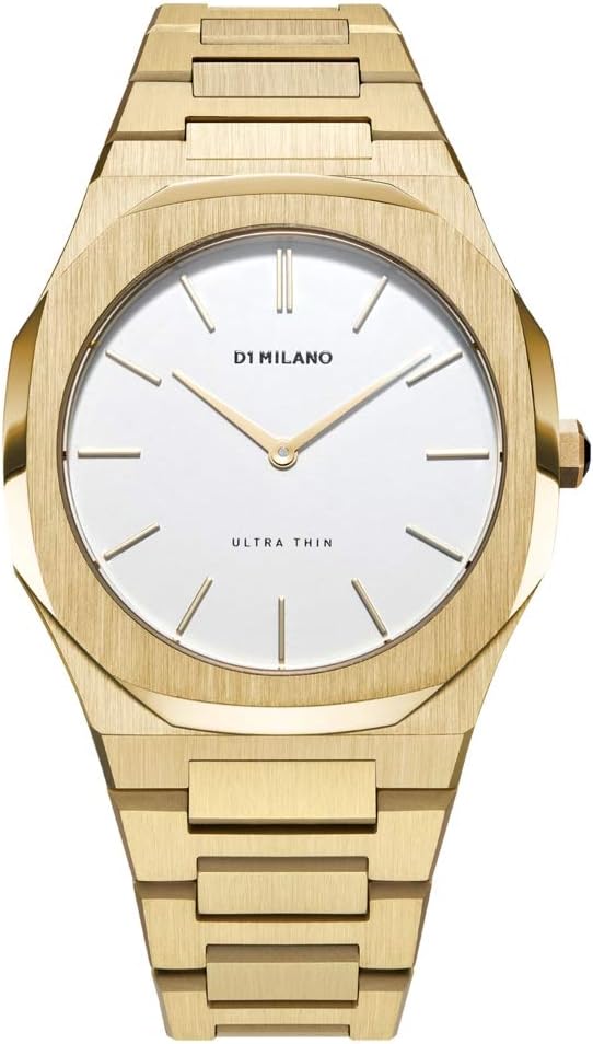 UTBL03 Women's Ultra Thin Quartz Watch, Yellow Gold Tone, Bracelet