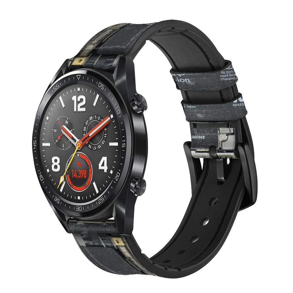 Inside Mobile Phone Graphic Bracelet de Montre Intelligente en Cuir et Silicone pour Wristwatch Smartwatch Smart Watch Taille (20mm)
