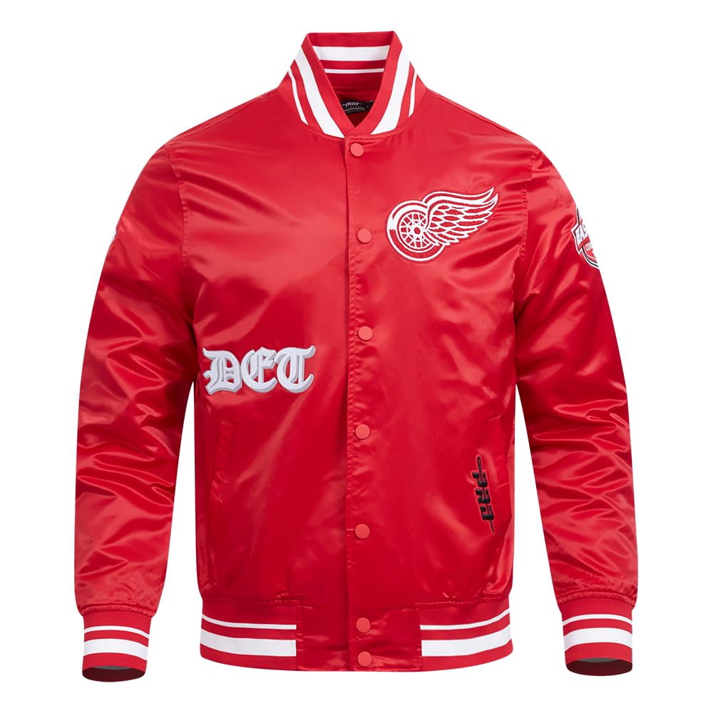 Pro Standard Mens NHL Old English Satin Jacket