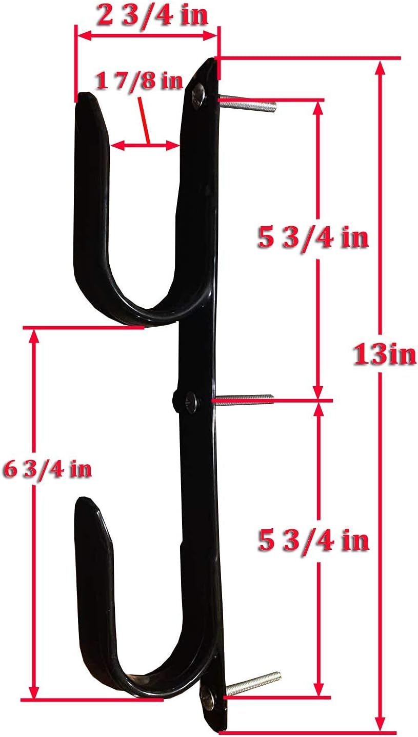 Gun Racks - Gun Rack Wall Mount - Gun Hangers Hooks for Shotgun Rifle Hunting - 2pcs PVC Coated Metal J Hook