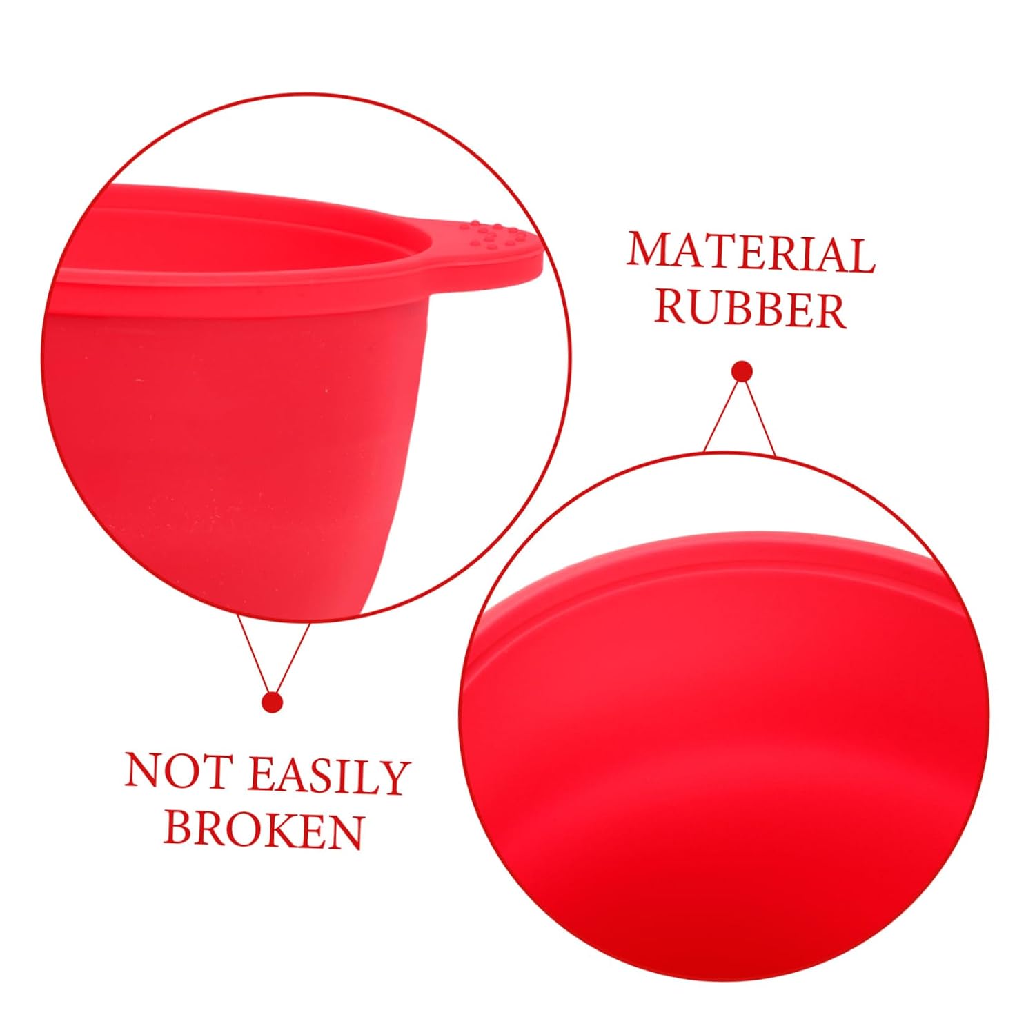 FOMIYES Silicone Wax Pot Insert for Hair Removal Heat-resistant Mixing Bowl Portable Foldable Wax Warmer Liner for Home Salon Use Stylish Red Design