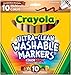 Price comparison product image CRAYOLA Markers Washable B/L Multic 10P, Multicultural 10/Pkg, Count (Pack of 1)