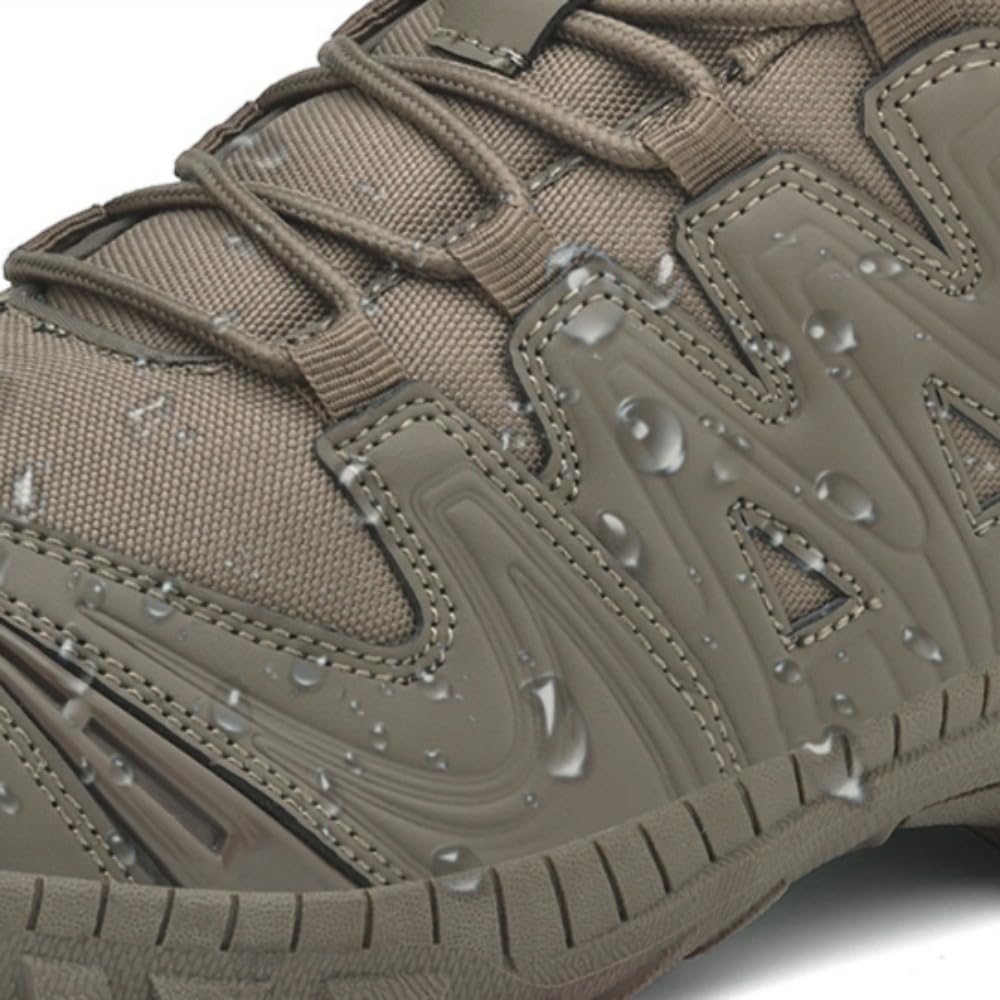 Men's Tactical Boots Waterproof Hiking Shoes for Outdoor Training Travel Non-Slip, Durable Fall Spring Hiking Sneakers
