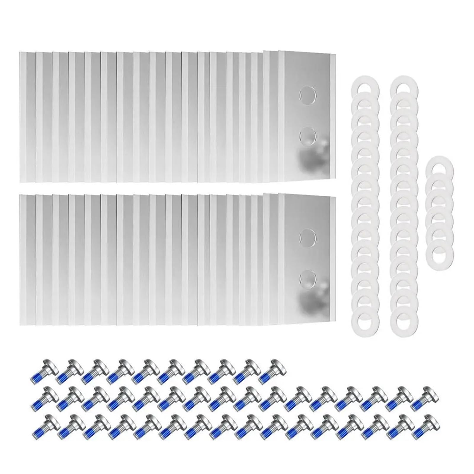 Cuchillas De Repuesto De Acero Inoxidable for Cortacésped | Cuchilla de cortacésped con diseño de 2 orificios, Compatible con accesorios for cortacésped Robot Mammotion Luba(B 36PCS)