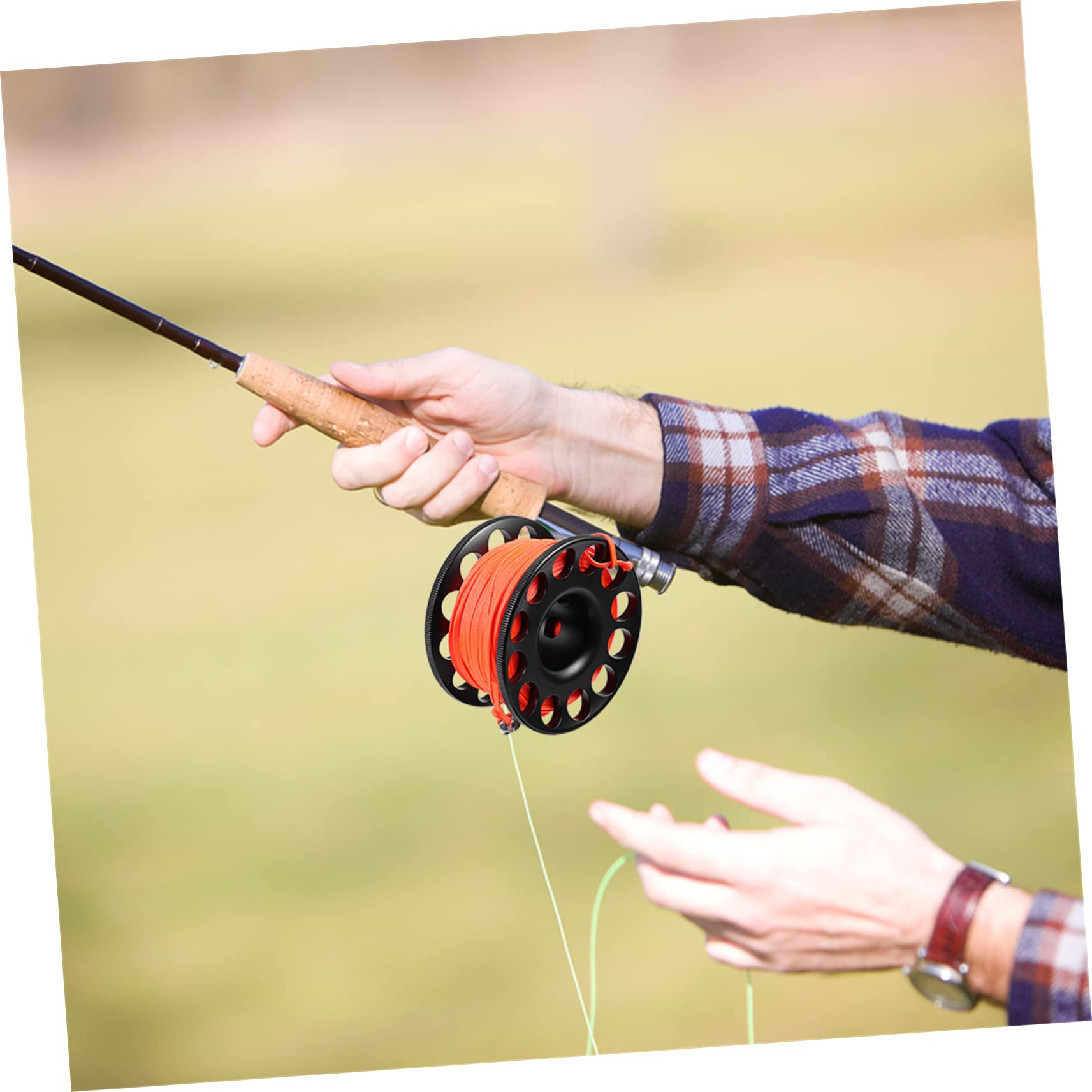 Happyyami Cave Diving Gear Lightweight Diving Finger Reel Guide Line Spool Anti-Winder for Snorkel Set