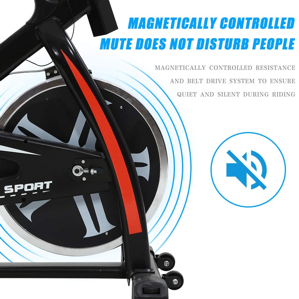 Sale Near Me UREVO Indoor Cycling Bike Stationary Exercise Fitness