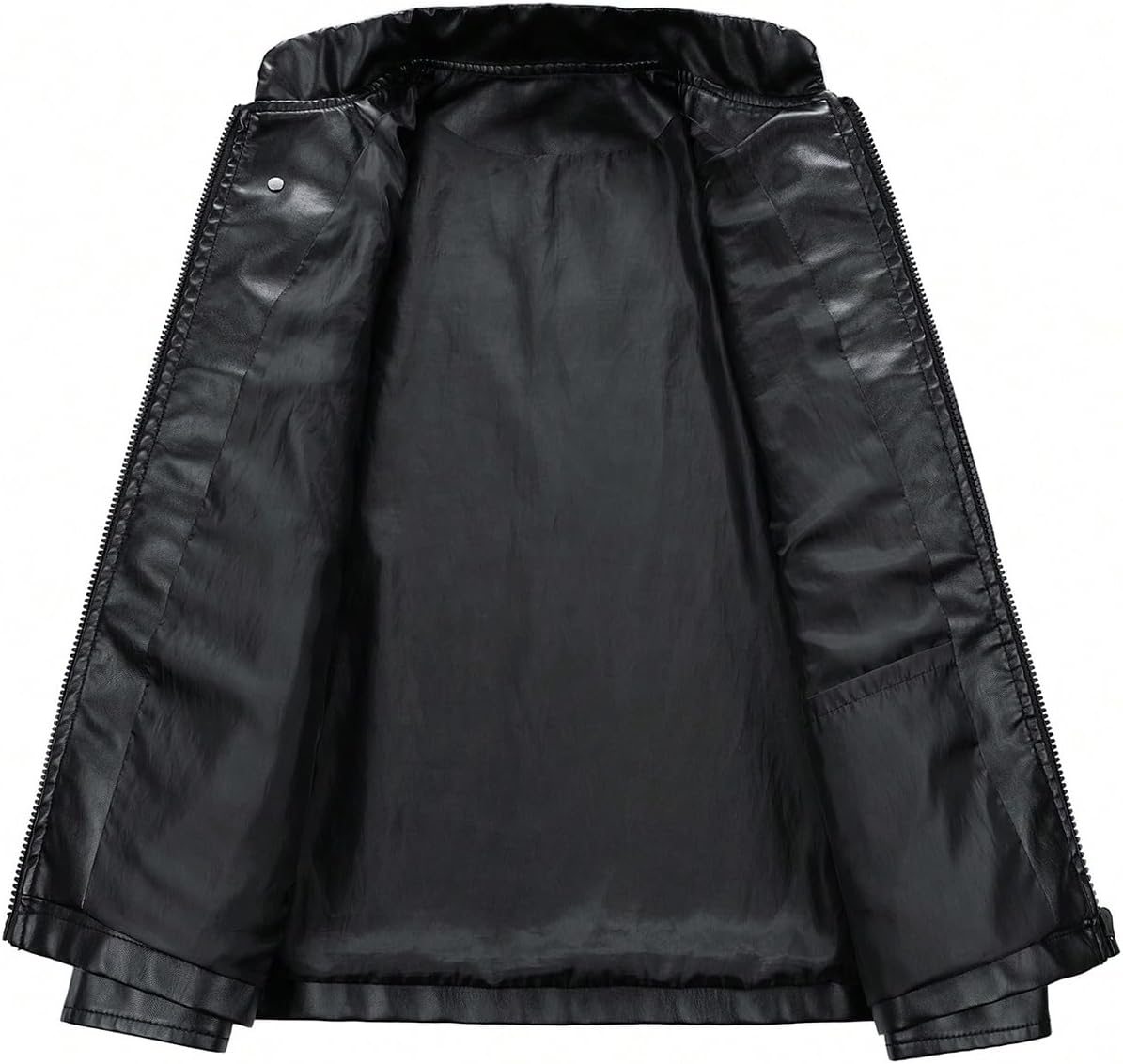 SOLY HUX Women's Faux Leather Motorcycle Jacket Y2k Racing Graphic Bomber Jackets Coat Streetwear - Image 5