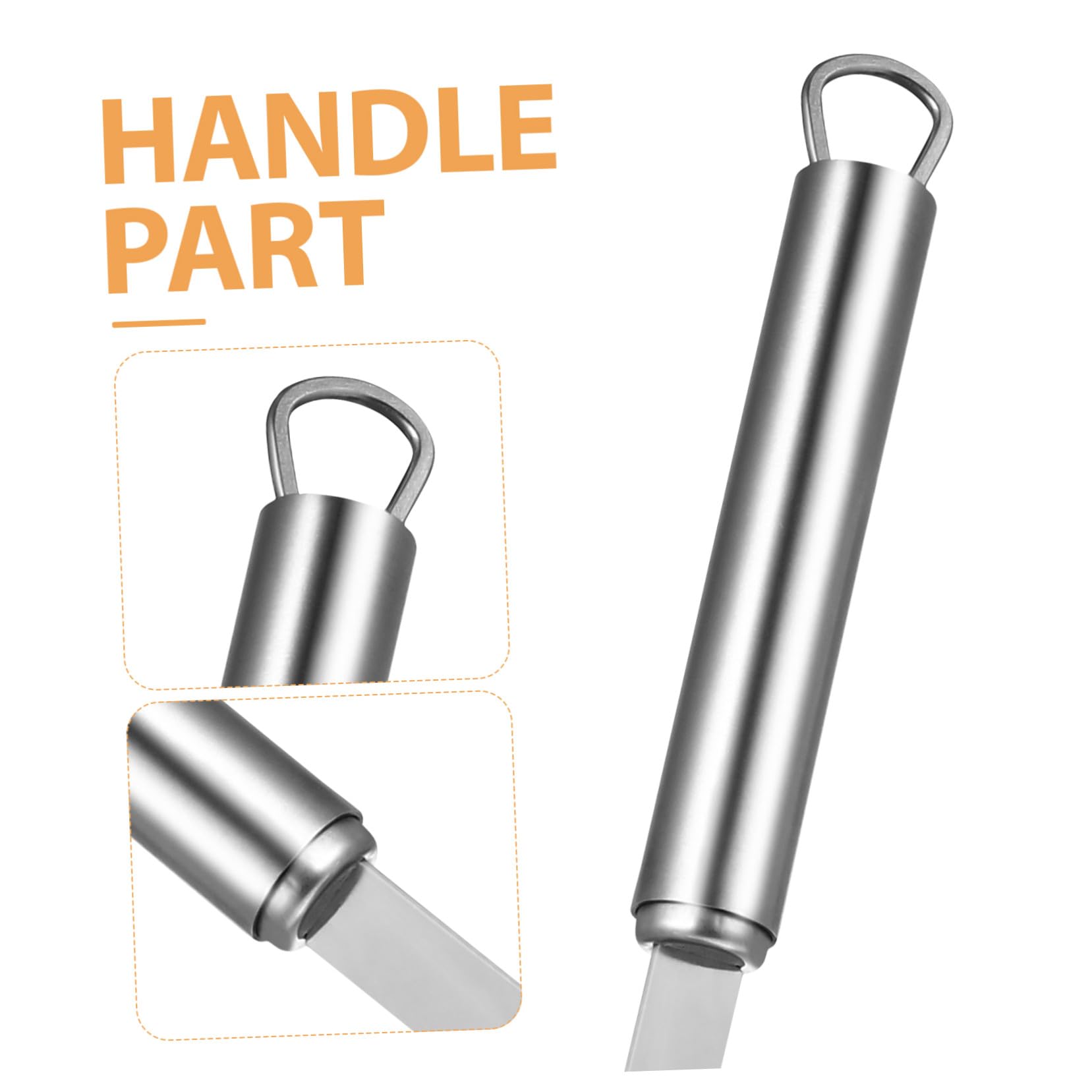 ERINGOGO Espátulas de Acero Inoxidable para Crepes y Crema Utensilios de Cocina Prácticos para Repostería Raspador y Espátula para Pancakes Ligero y Fácil de Guardar